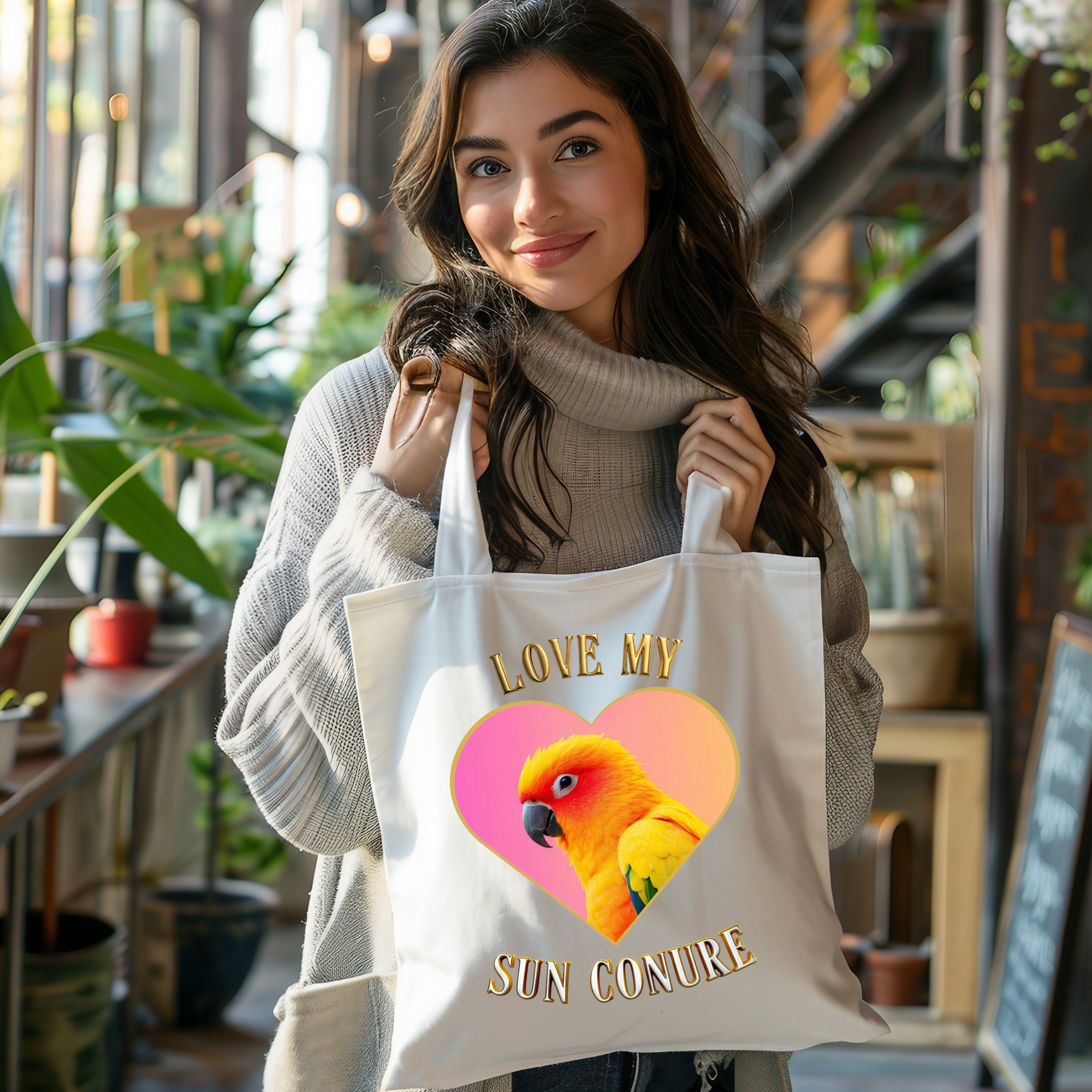 Sun Conure Tote Bag