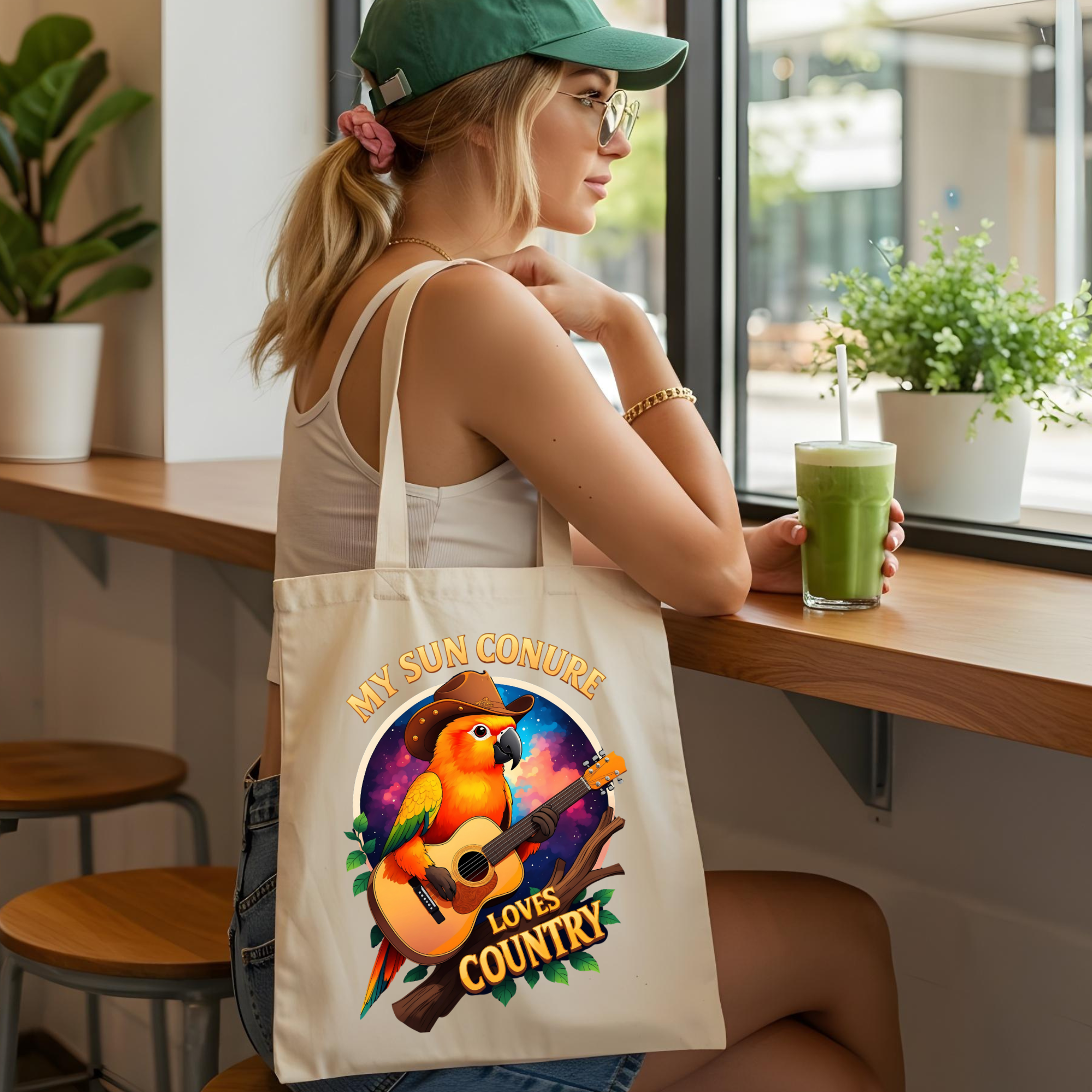 Sun Conure Tote Bag