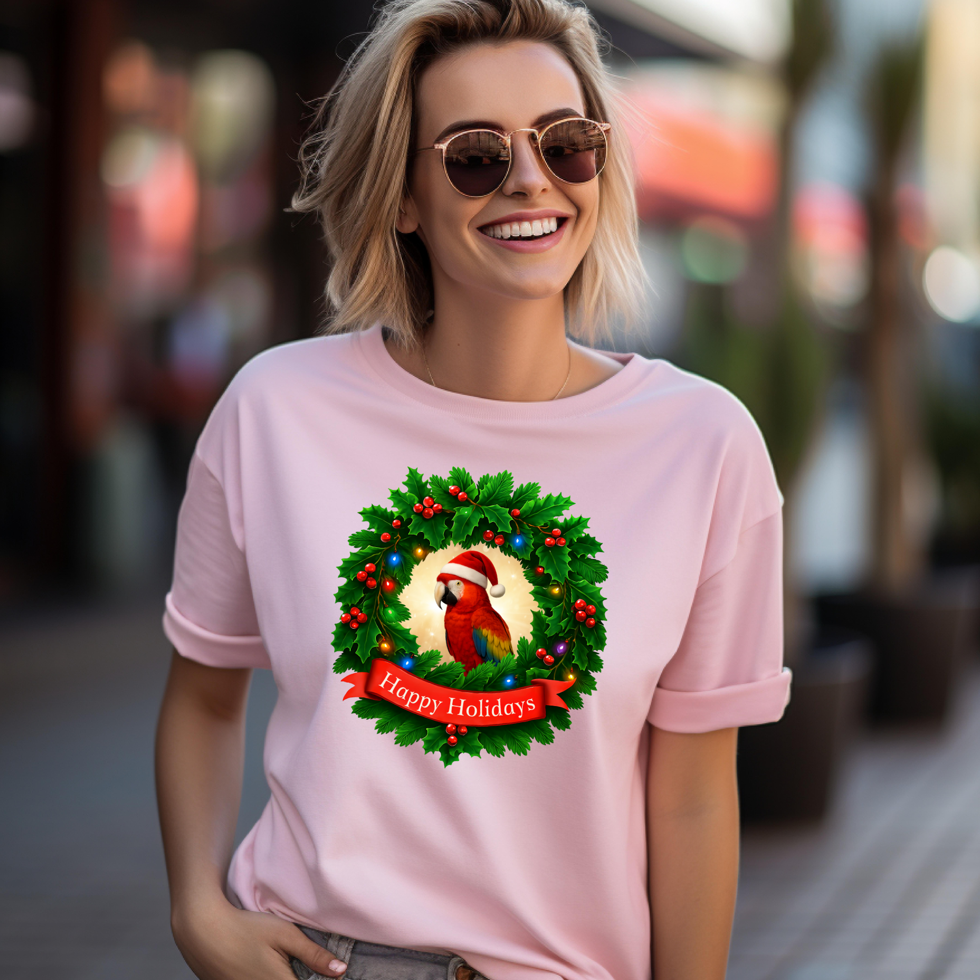 Happy Holidays Scarlet T-Shirt