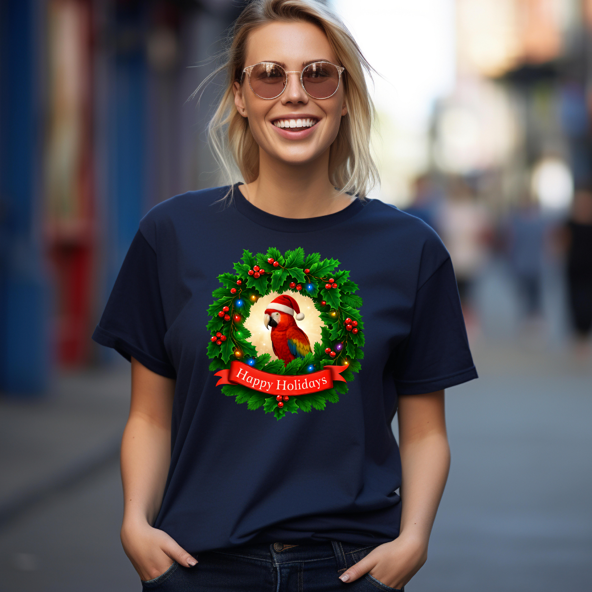 Happy Holidays Scarlet T-Shirt