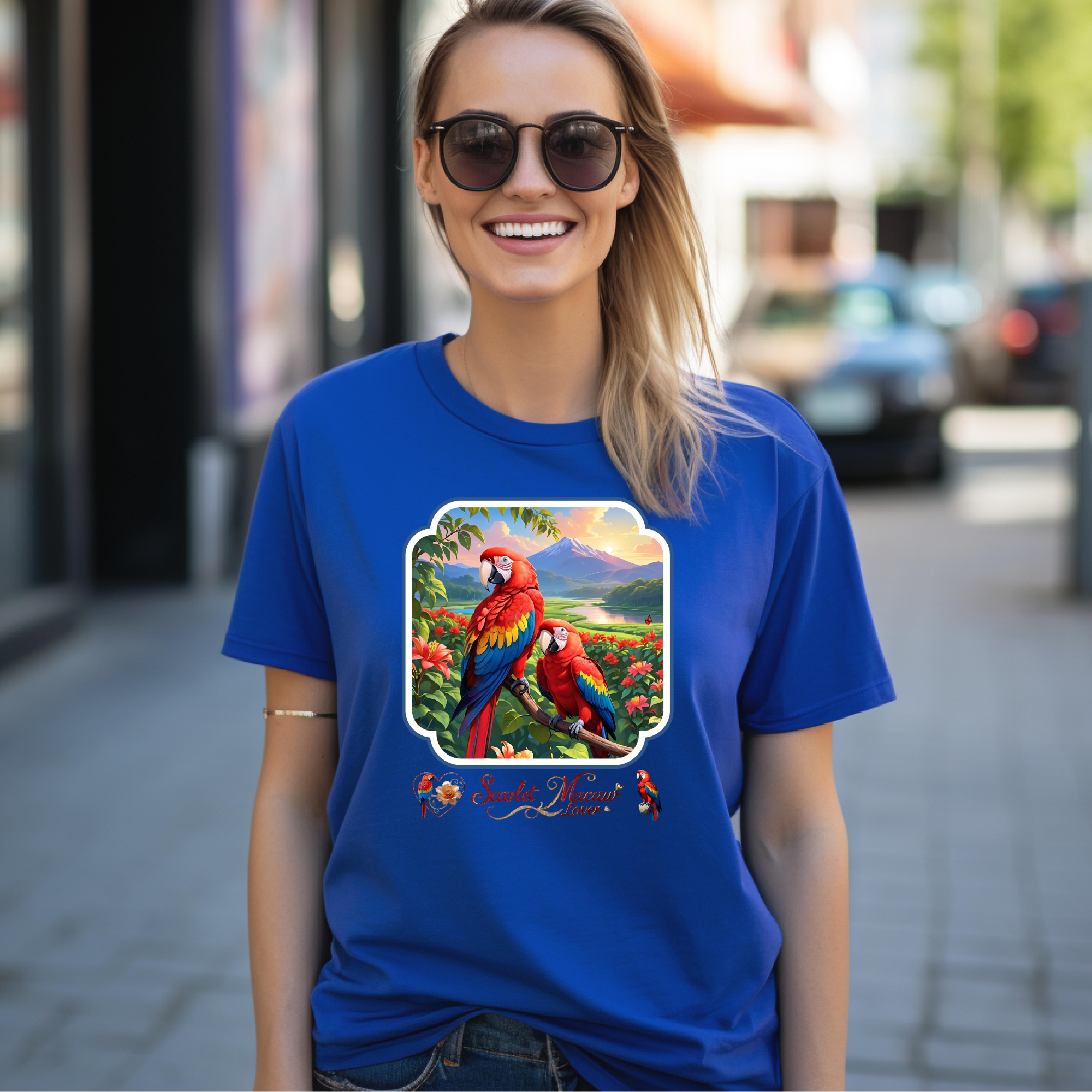 Red Scarlet Macaw Lover T-Shirt