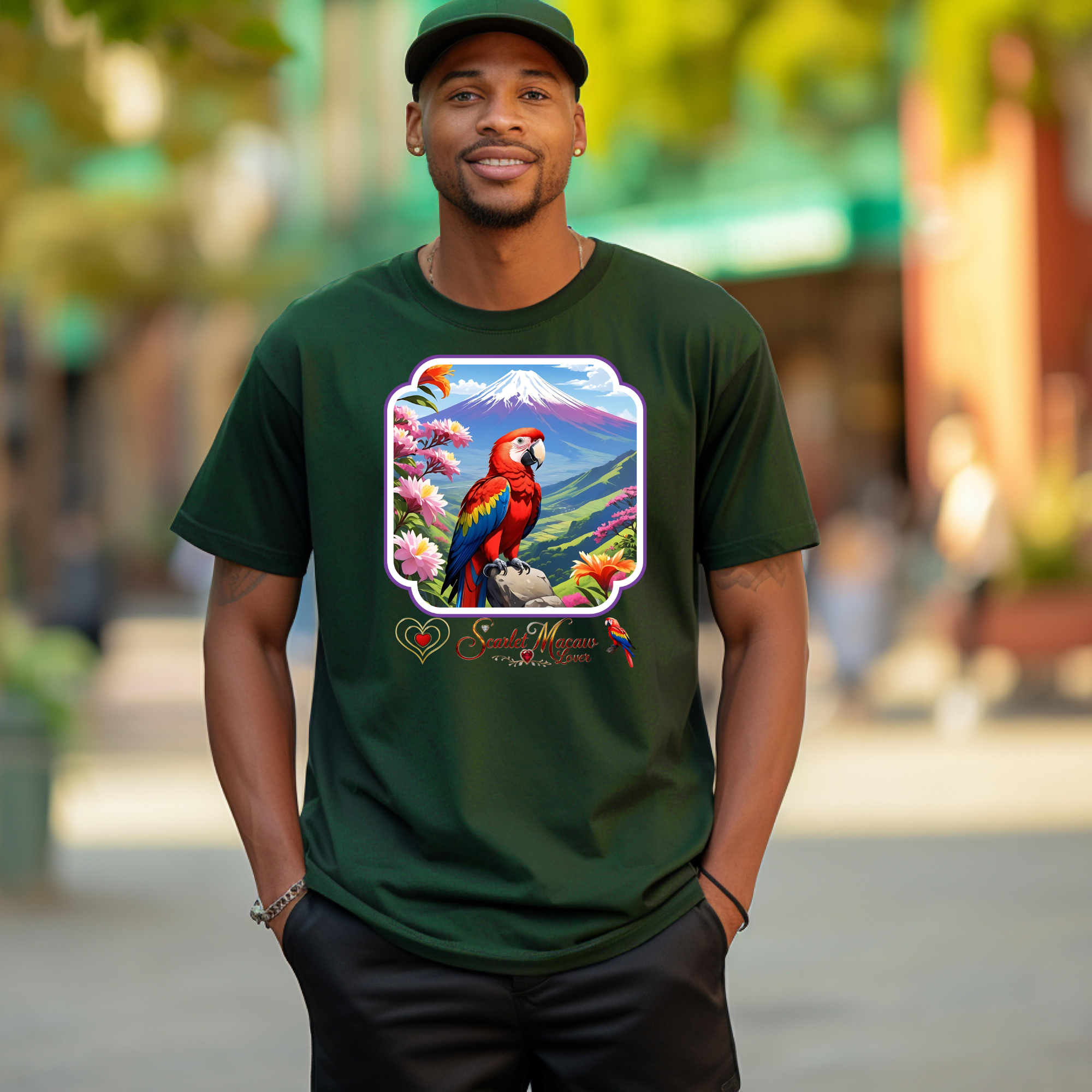 Scarlet Macaw Lover Nature T-Shirt