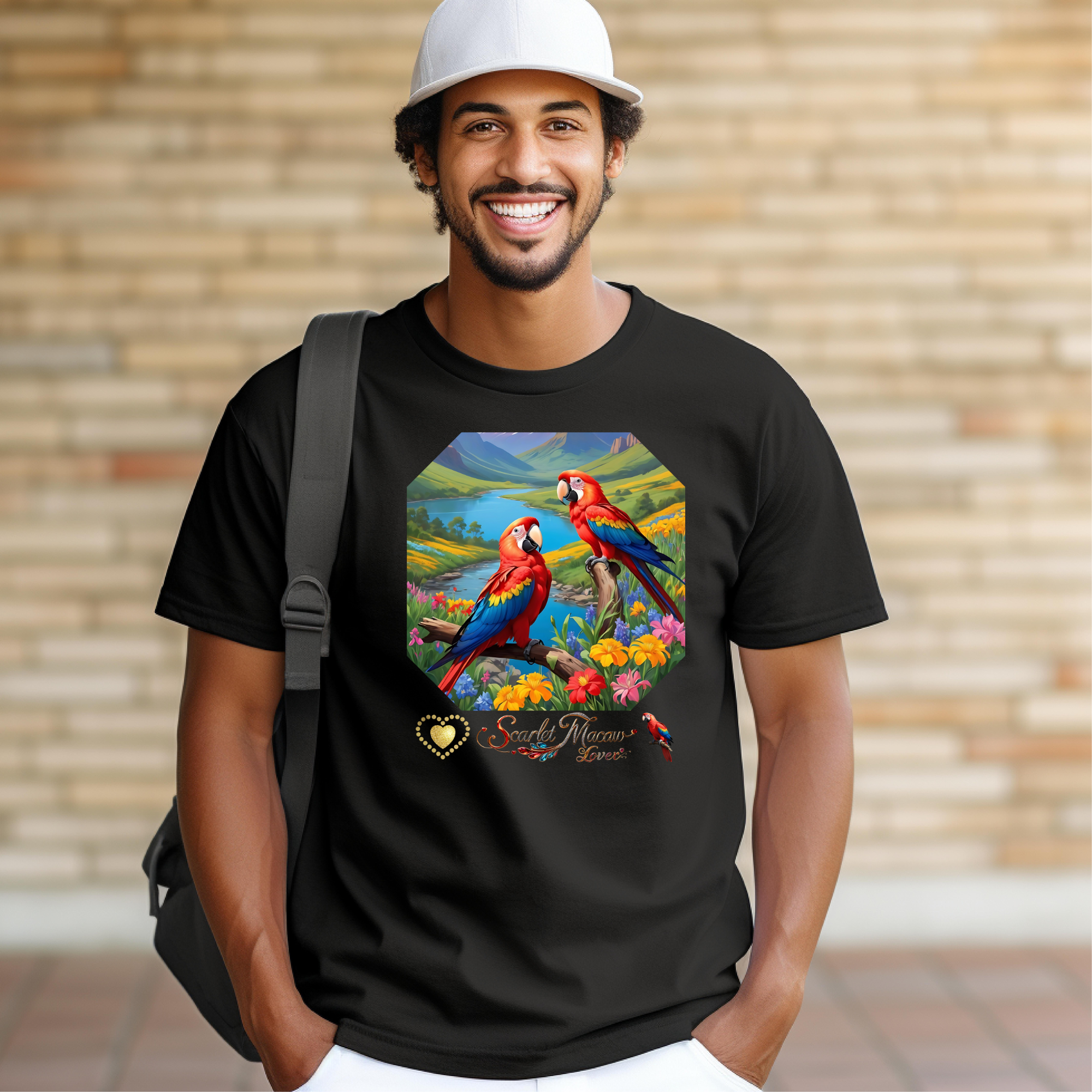 Nature Scarlet Macaw Lover T-Shirt