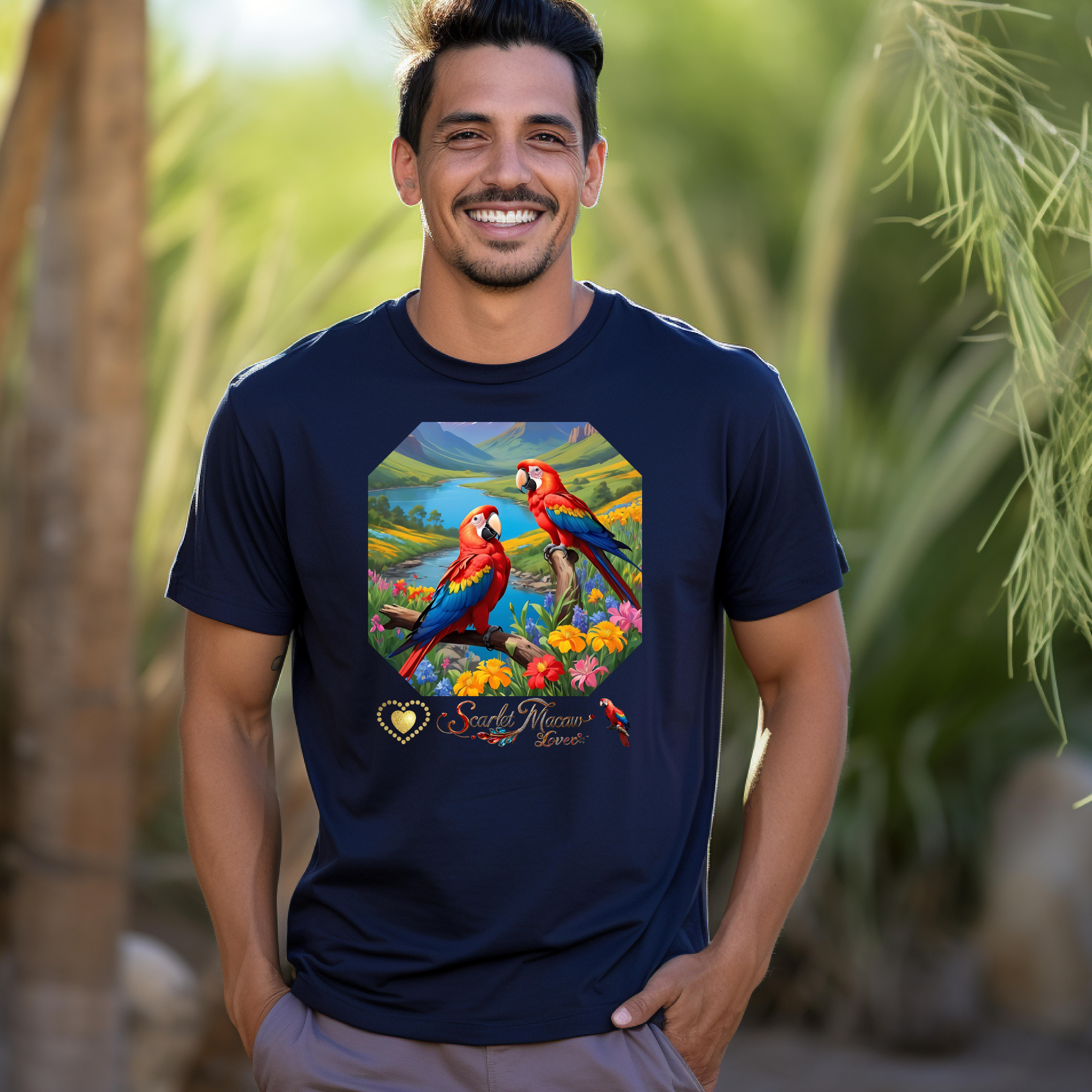 Nature Scarlet Macaw Lover T-Shirt