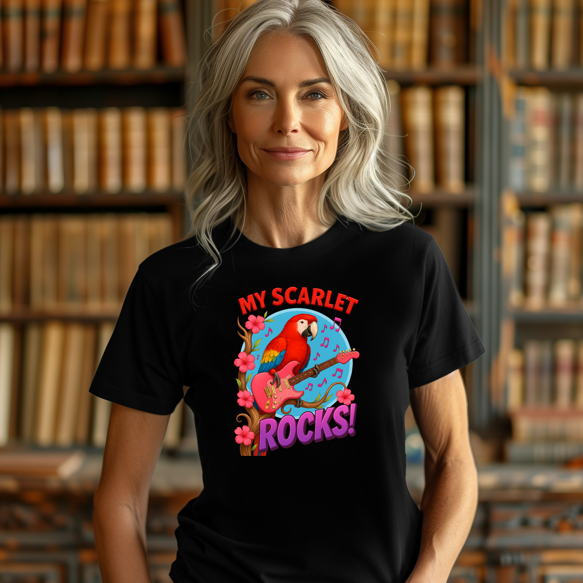 Scarlet Macaw Rocks T-Shirt