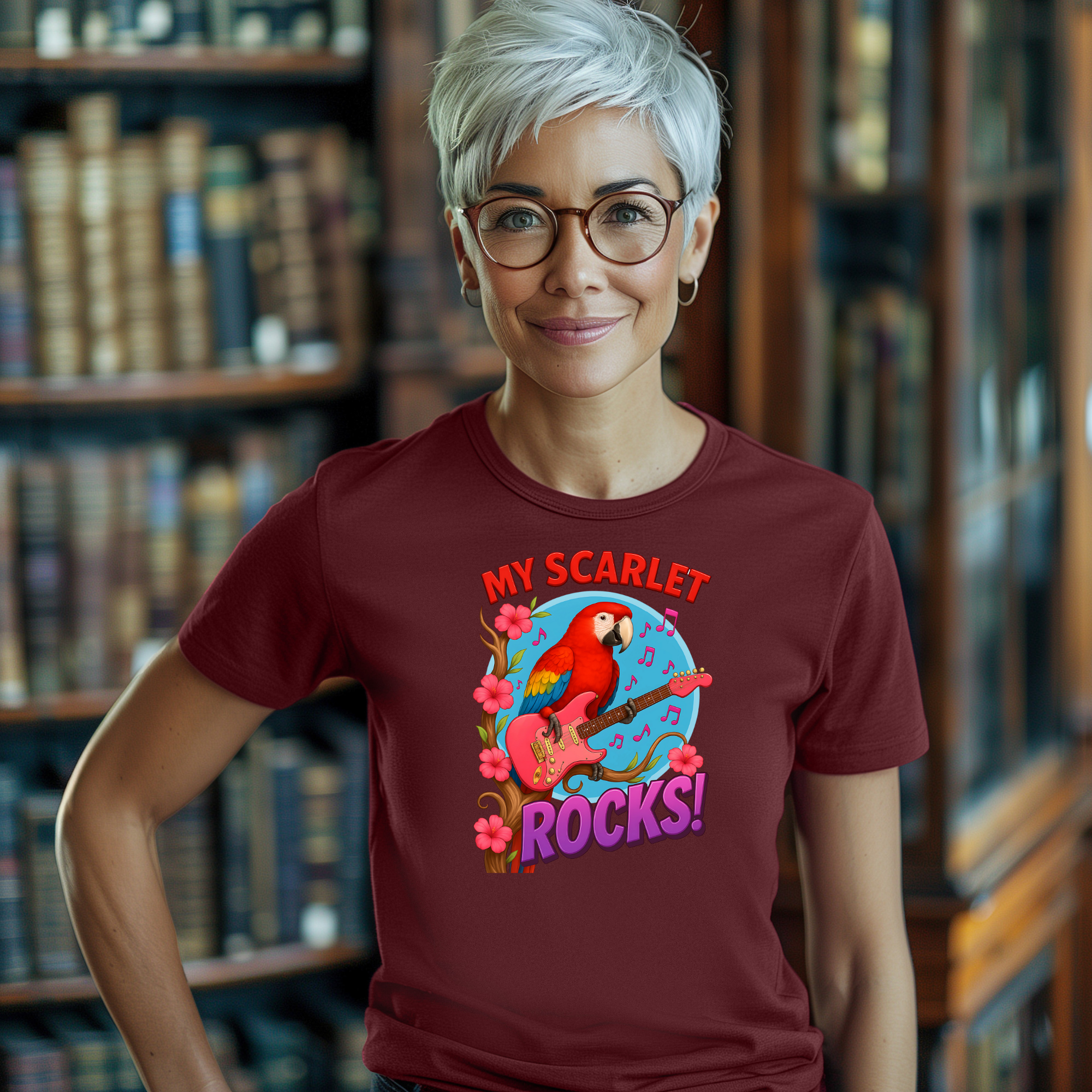 Scarlet Macaw Rocks T-Shirt