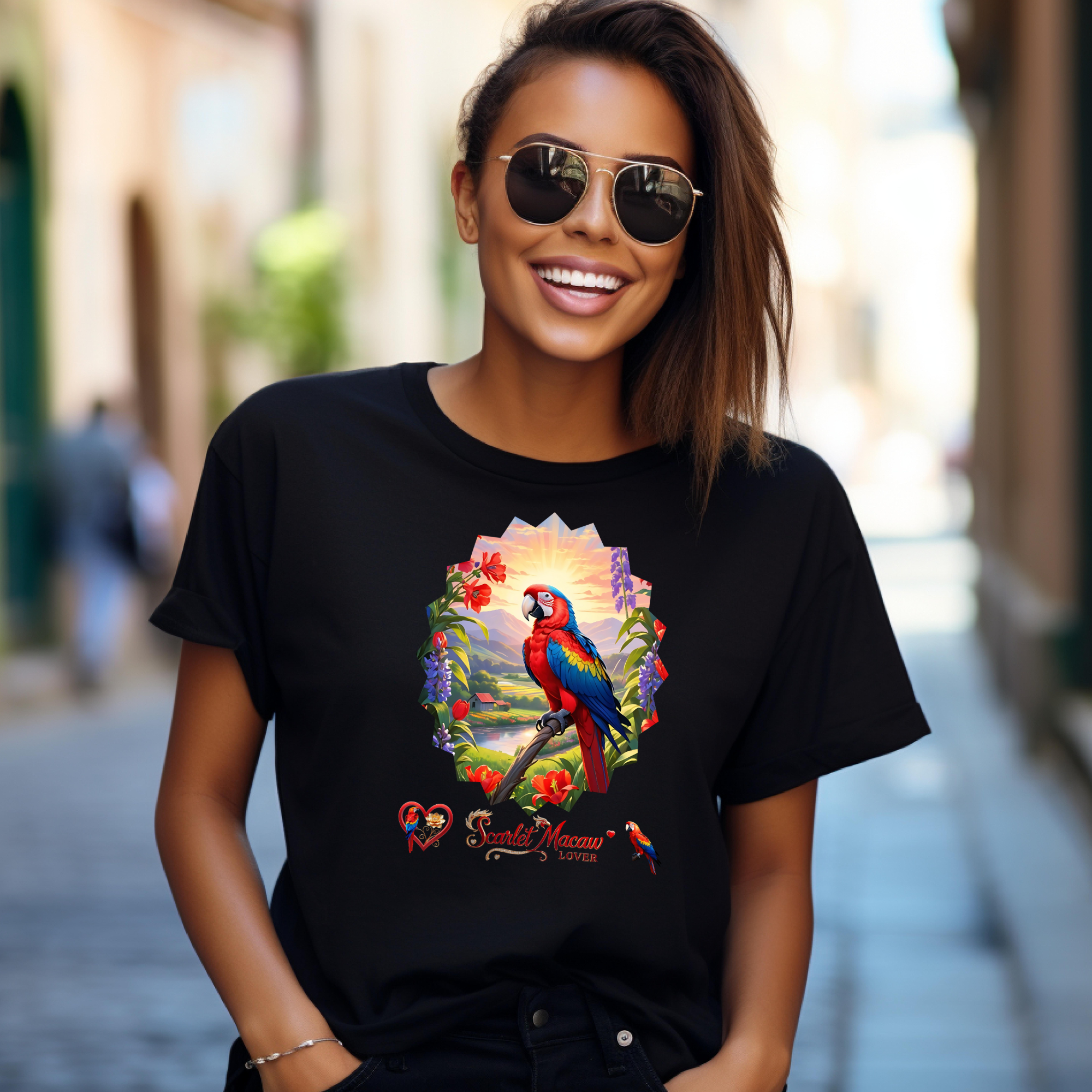 Scarlet Macaw Lover Nature T-shirt