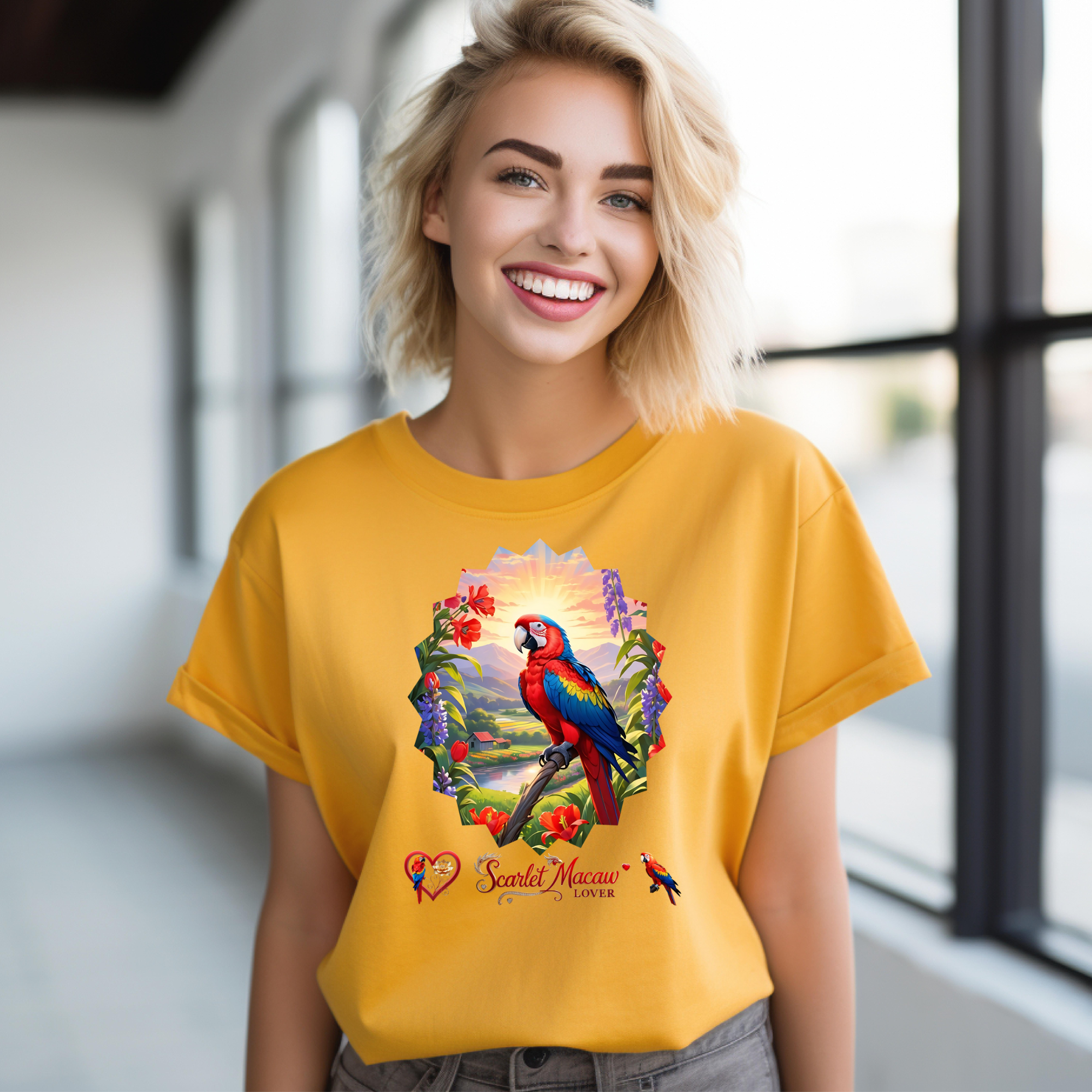 Scarlet Macaw Lover Nature T-shirt