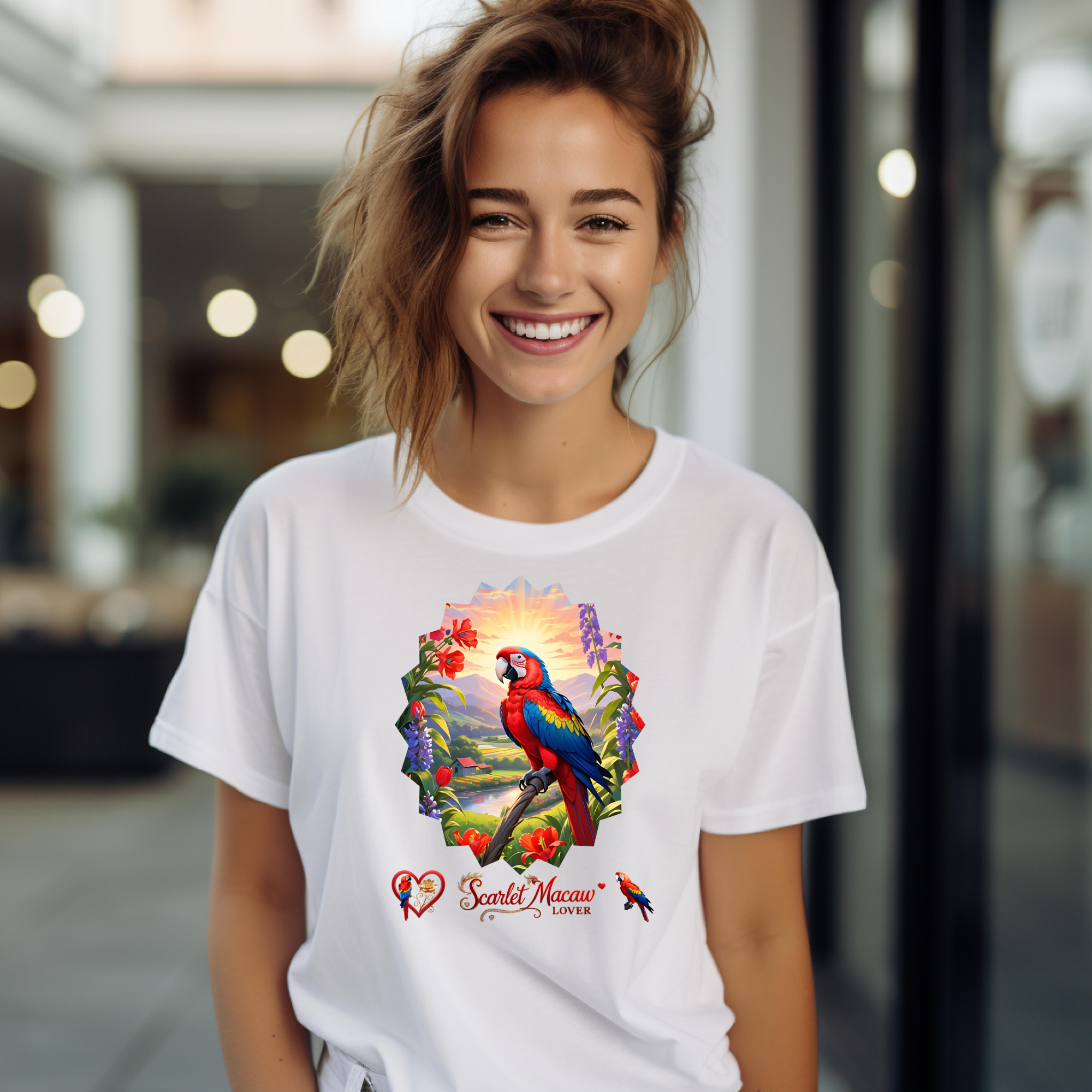 Scarlet Macaw Lover Nature T-shirt
