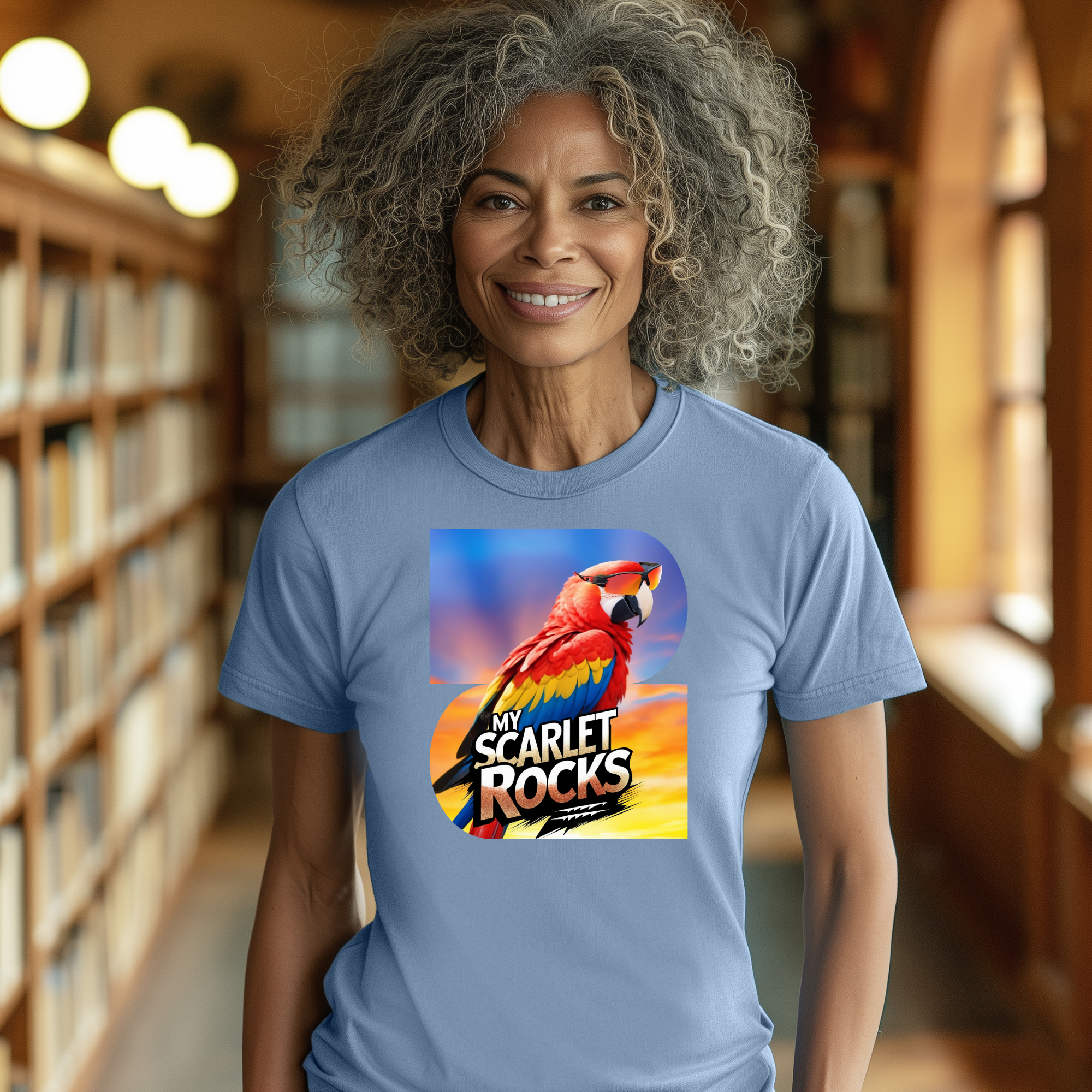 Scarlet Macaw Rocks T-Shirt