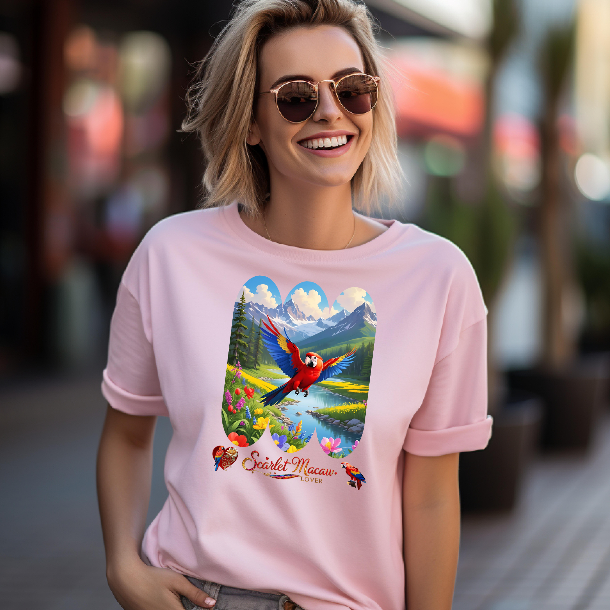 Scarlet Macaw Lover Nature T-Shirt