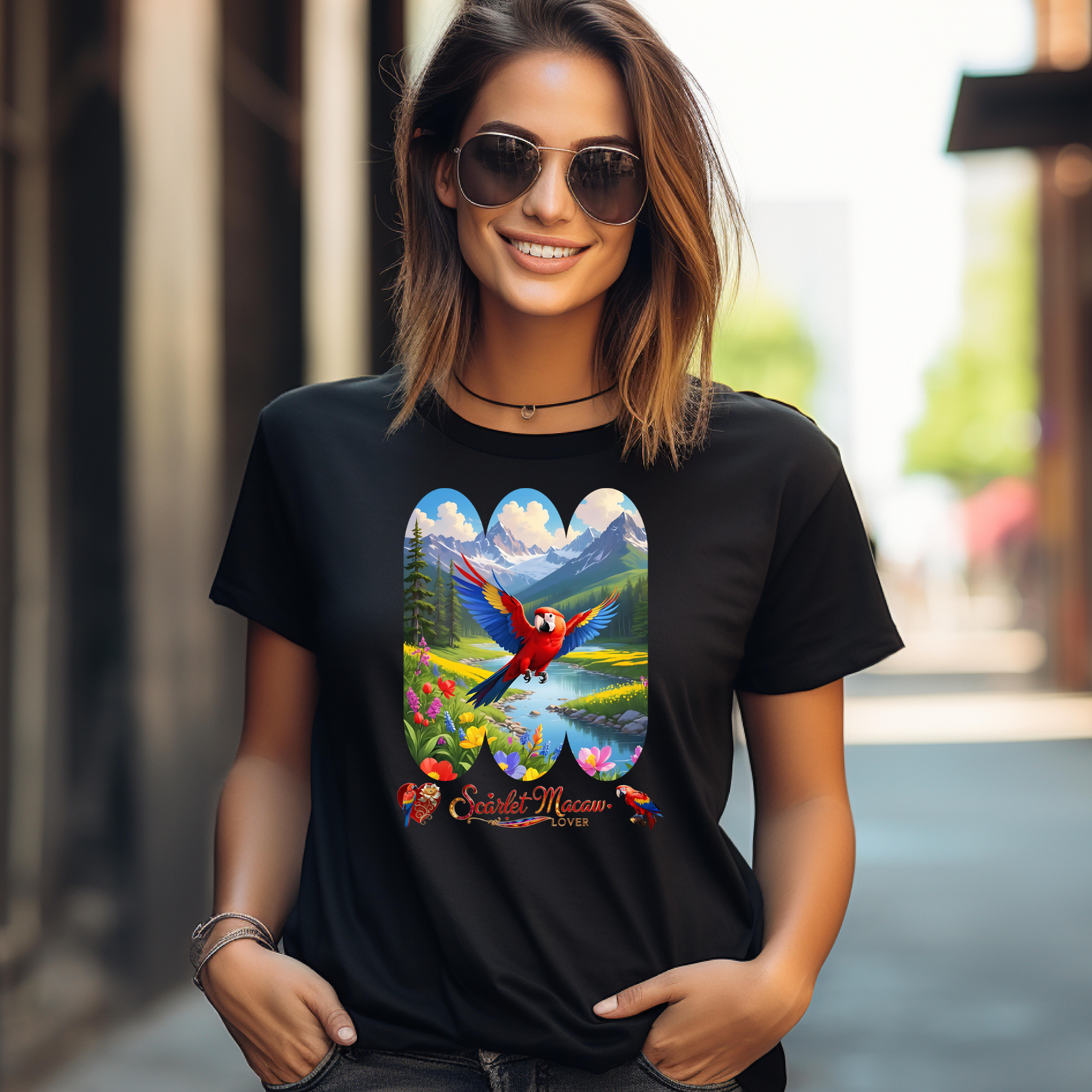 Scarlet Macaw Lover Nature T-Shirt