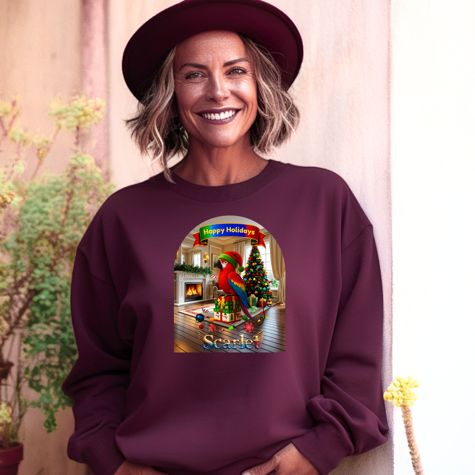 Happy Holidays Scarlet Sweatshirt