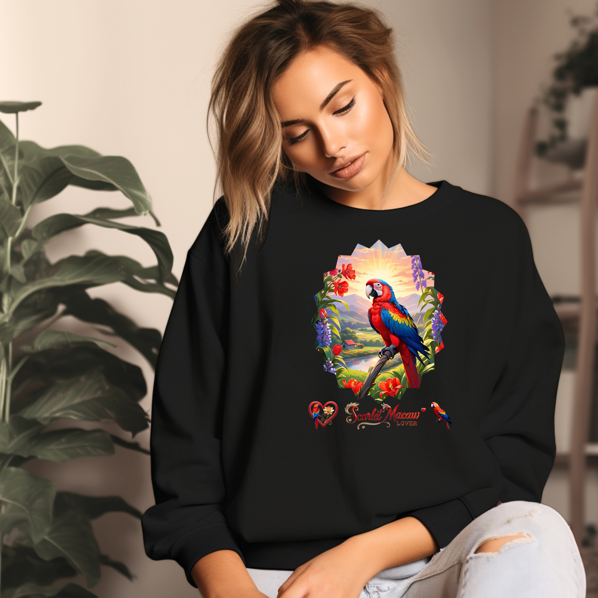 Scarlet Macaw Lover Sweatshirt