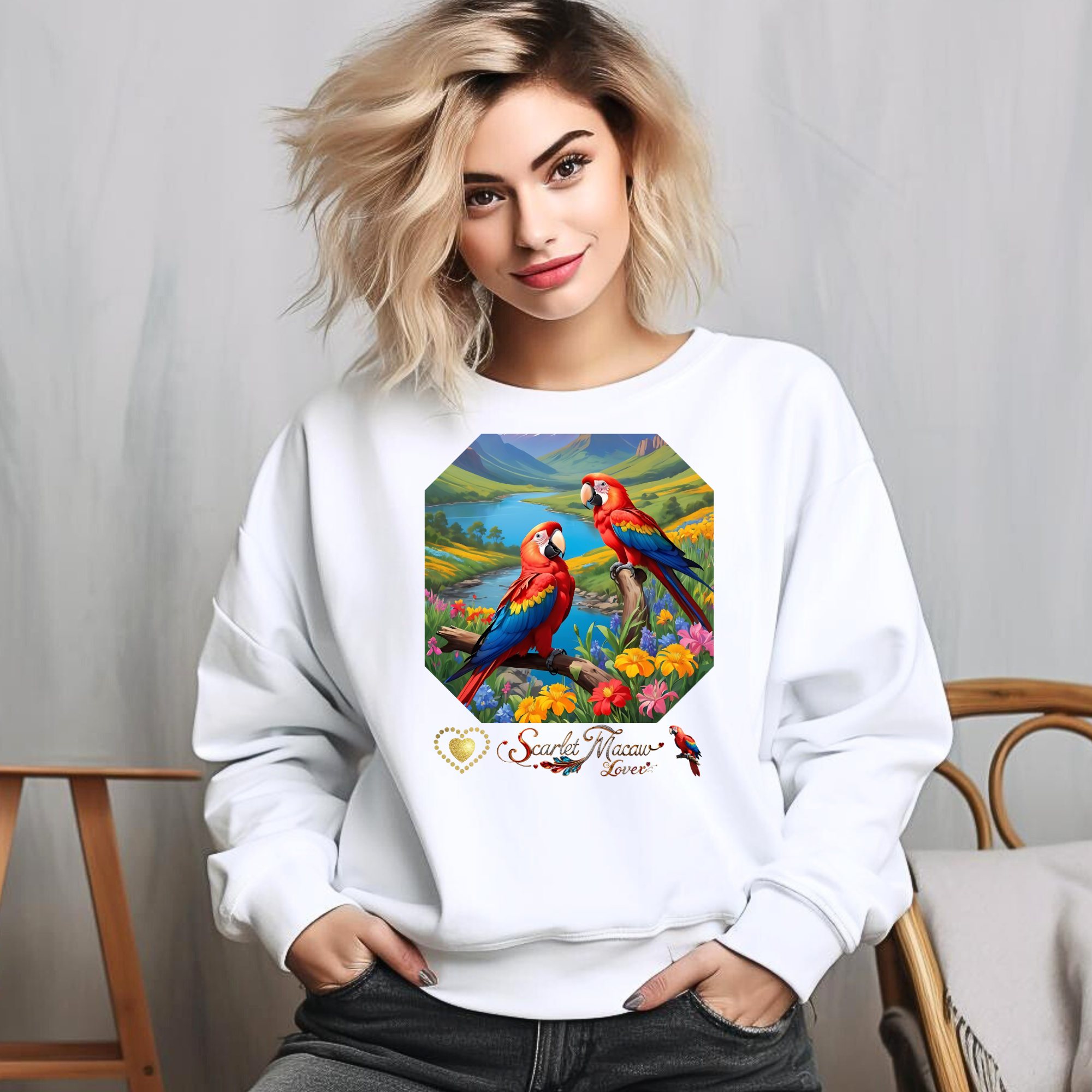 Scarlet Macaw Sweatshirt