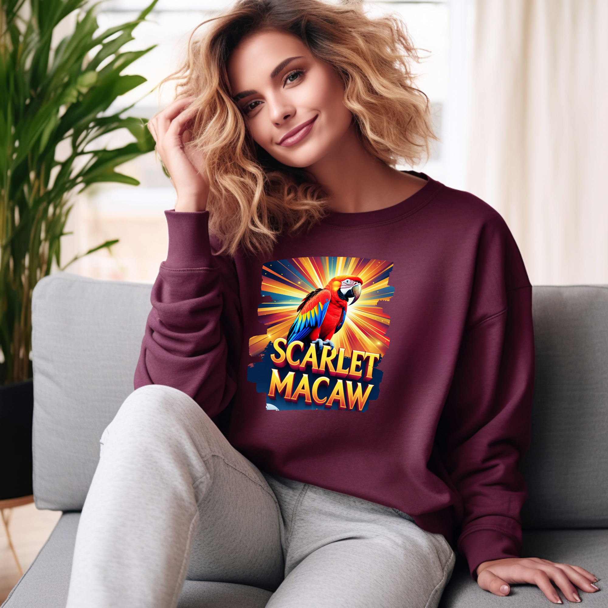Scarlet Macaw Sweatshirt