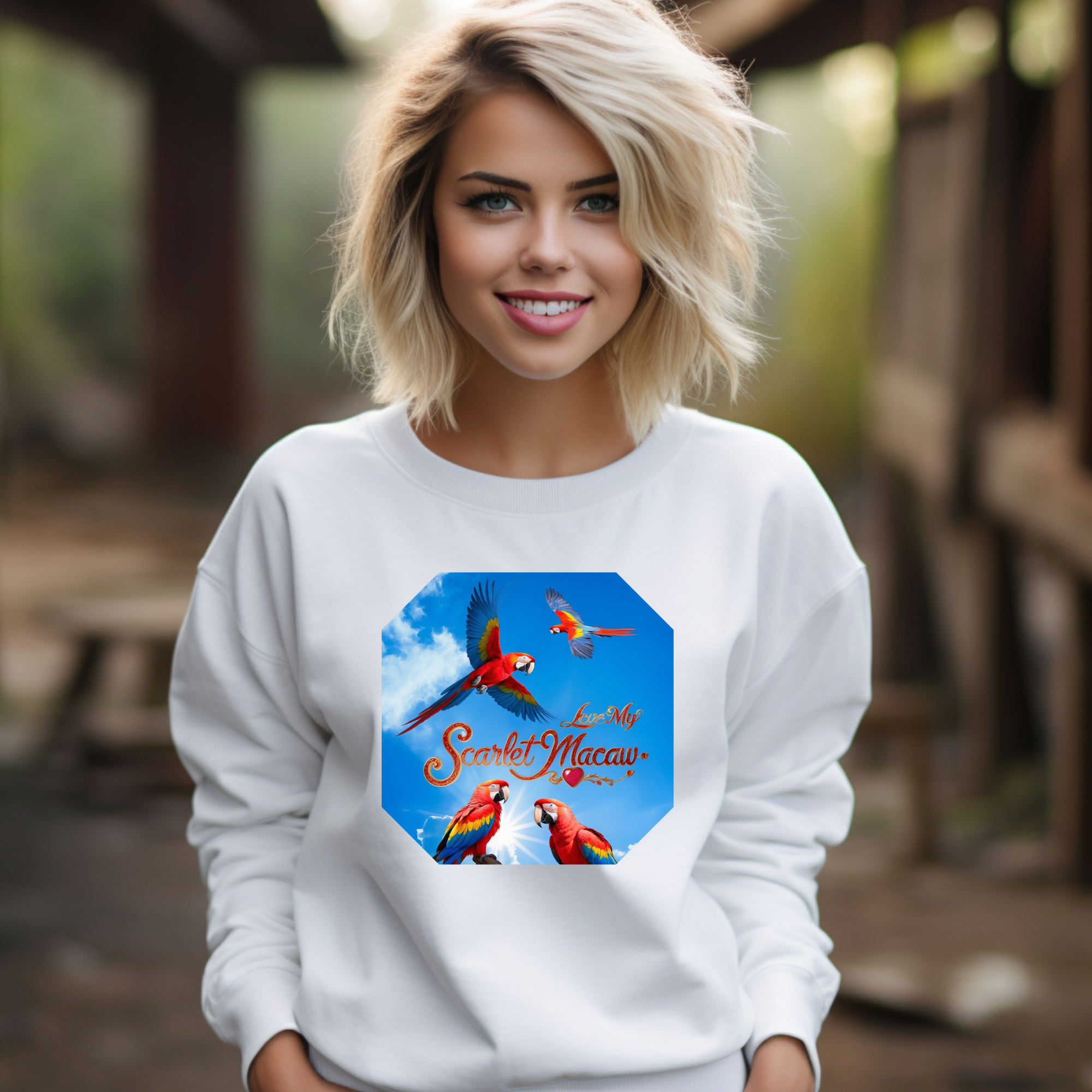 Scarlet Macaw Sweatshirt