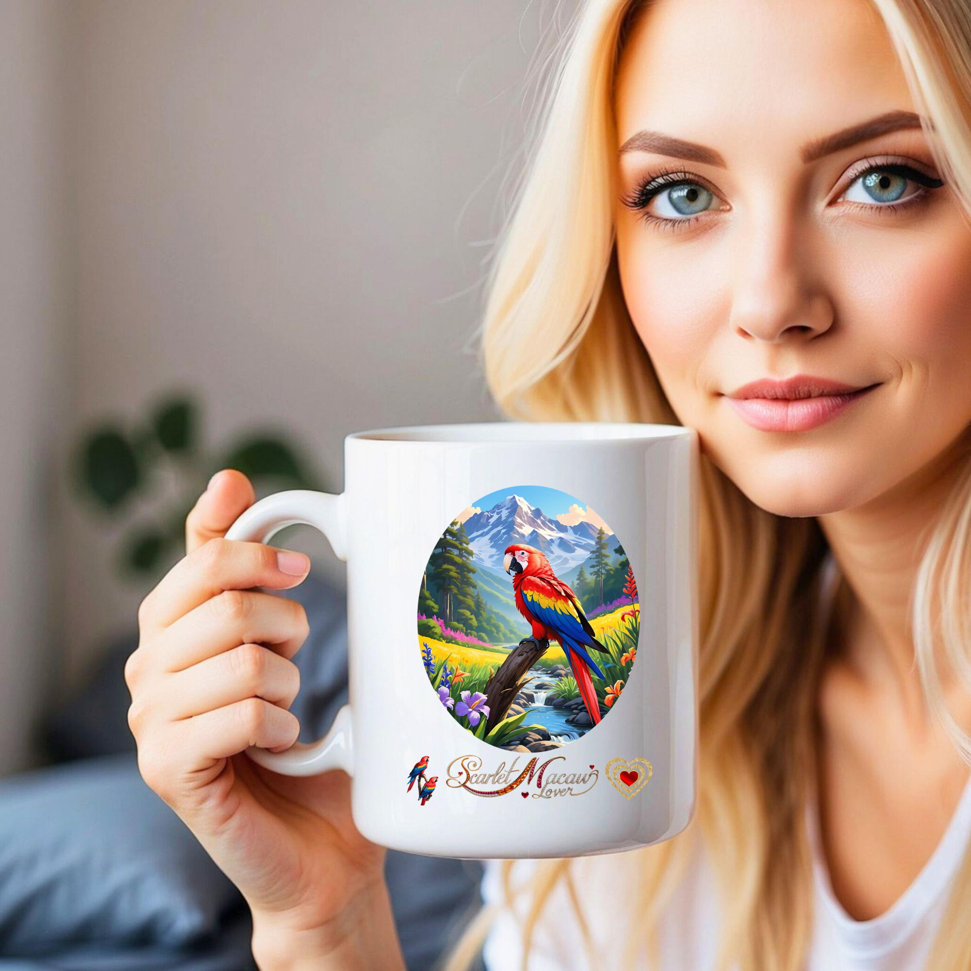 Nature Scarlet Macaw Lover Mug