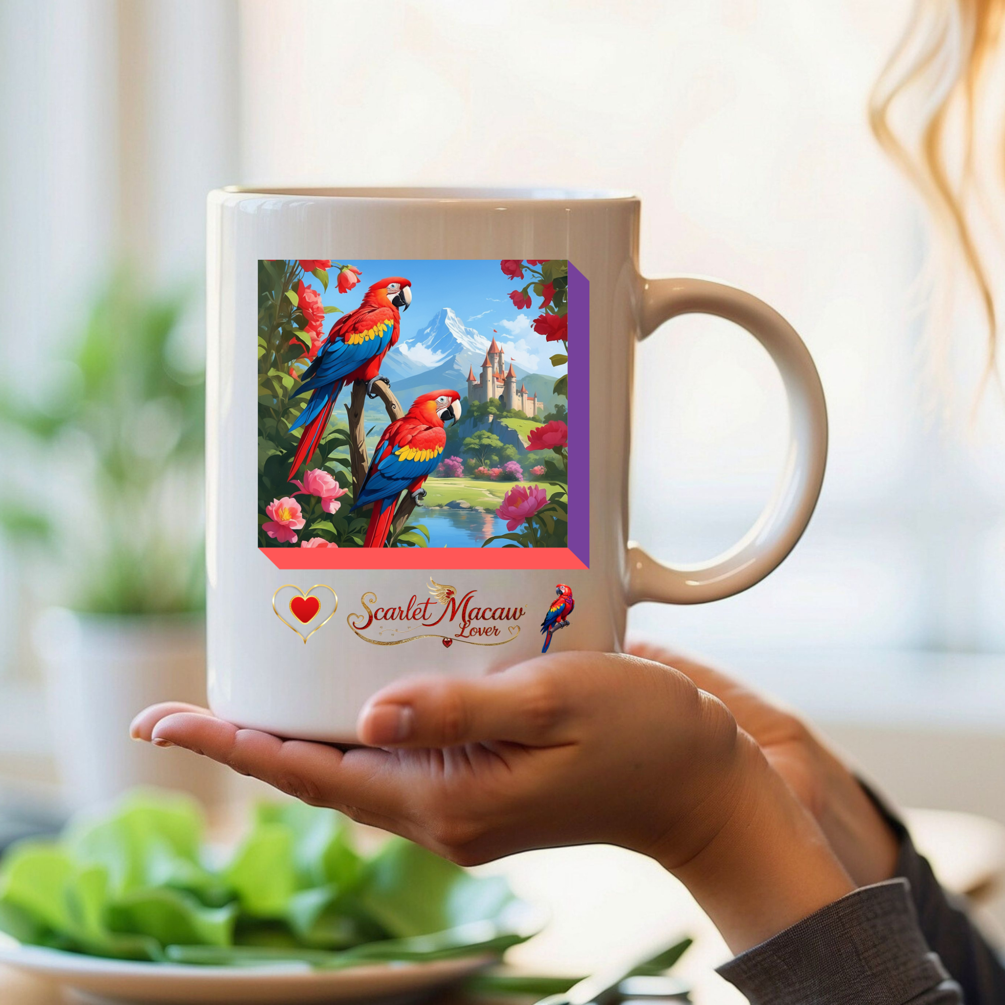 Nature Scarlet Macaw Lover Mug