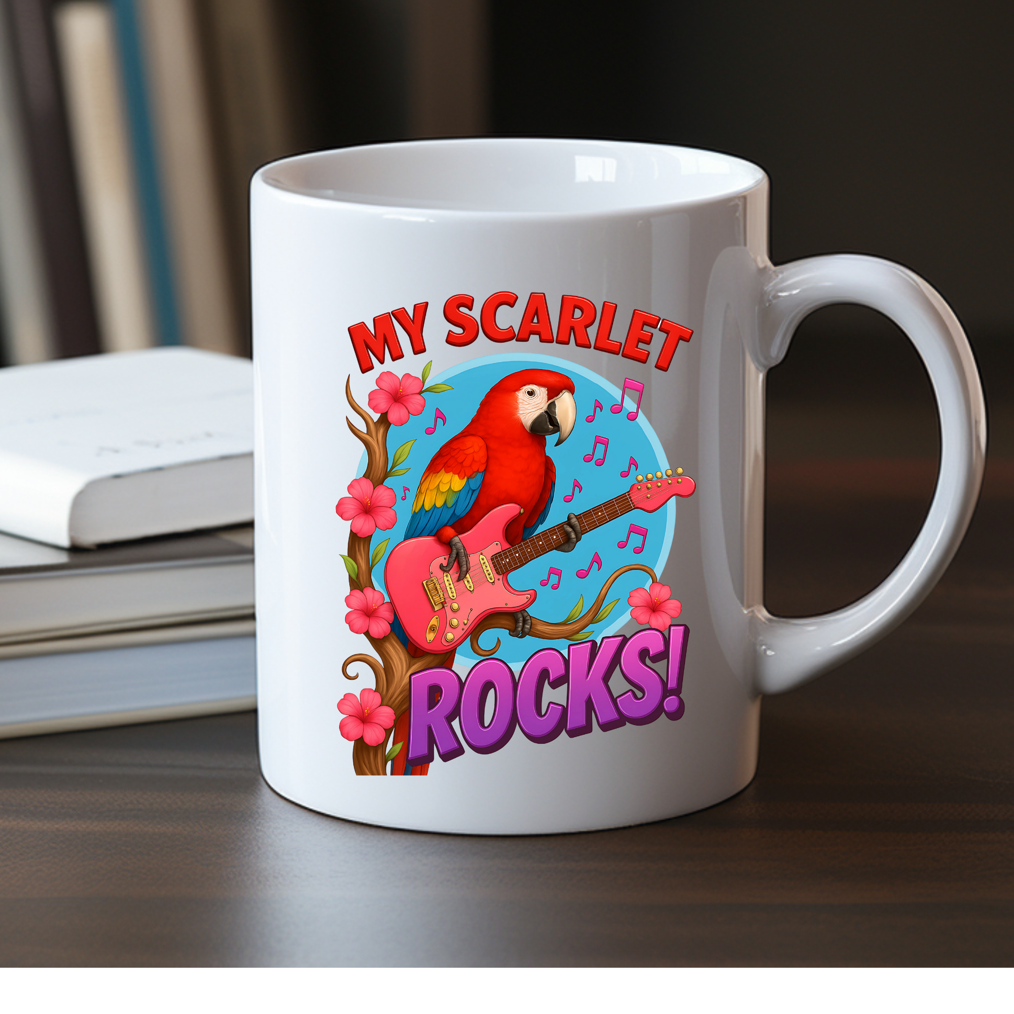 My Scarlet Macaw Rocks Mug