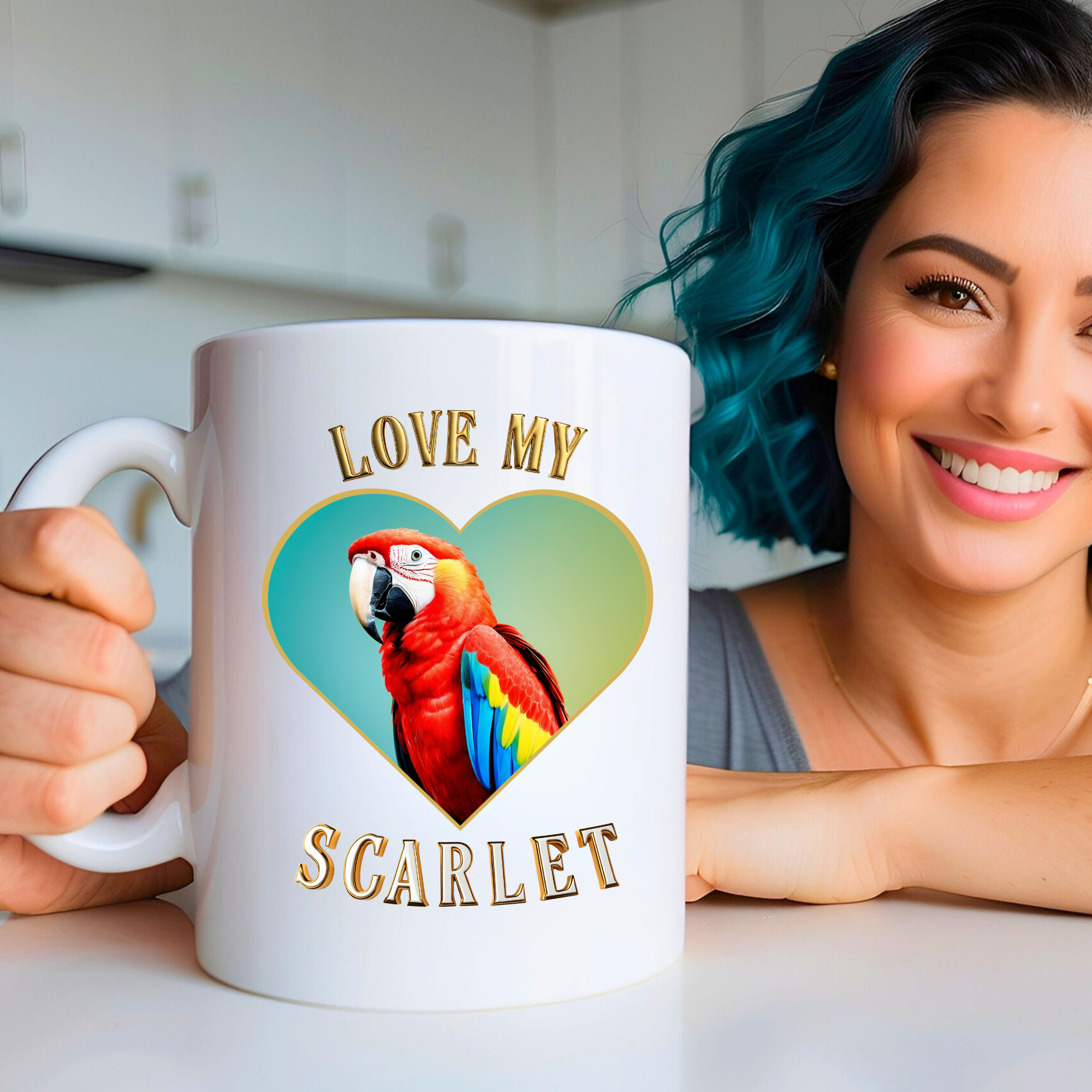 Love My Scarlet Macaw Mug