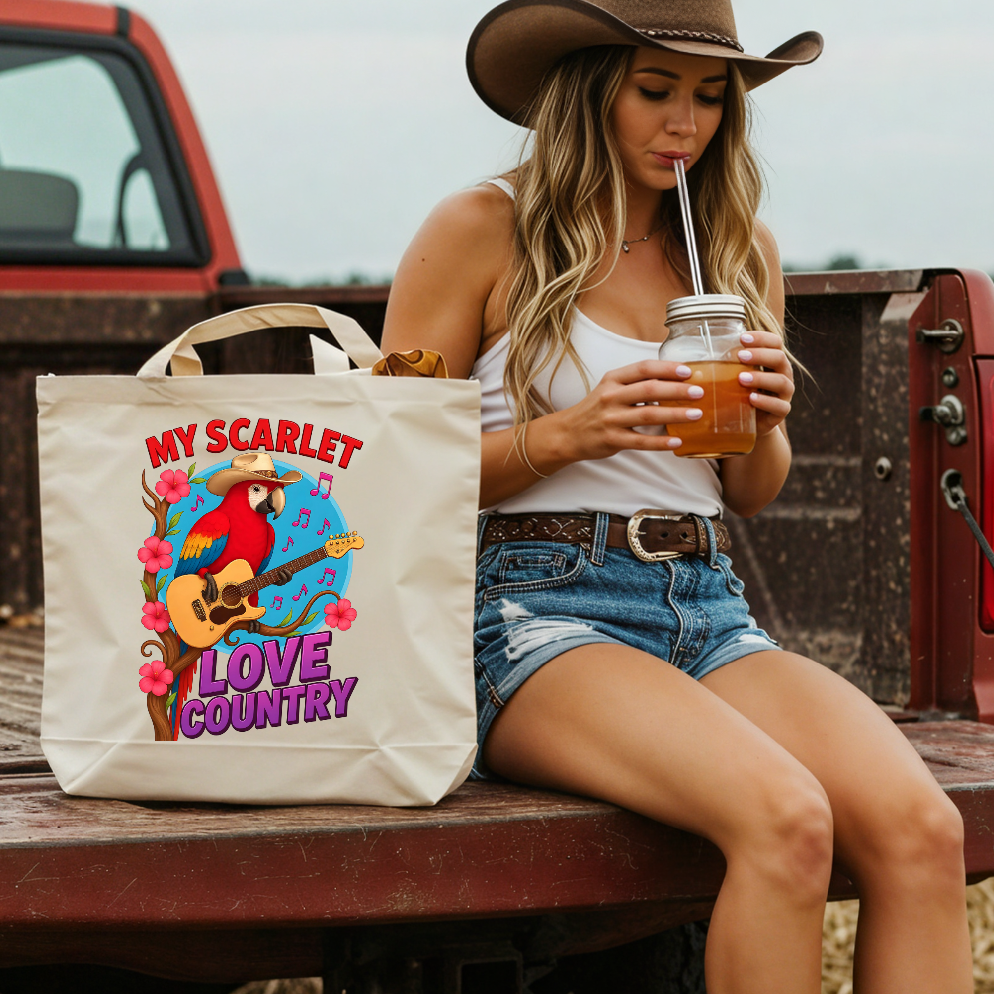 Scarlet Macaw Tote Bag