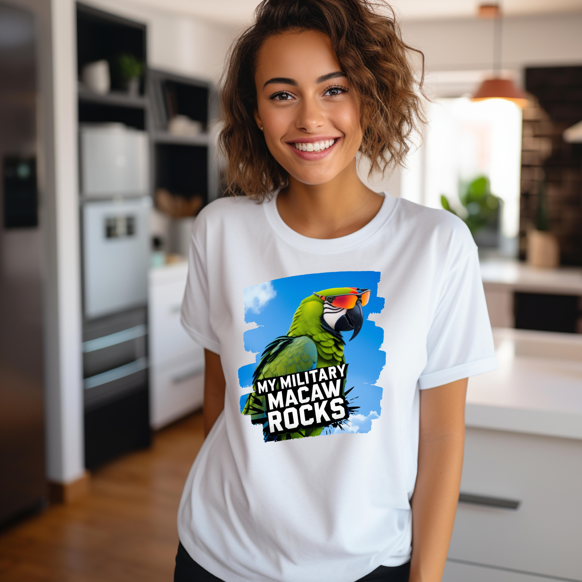 My Military Macaw Rocks T-Shirt