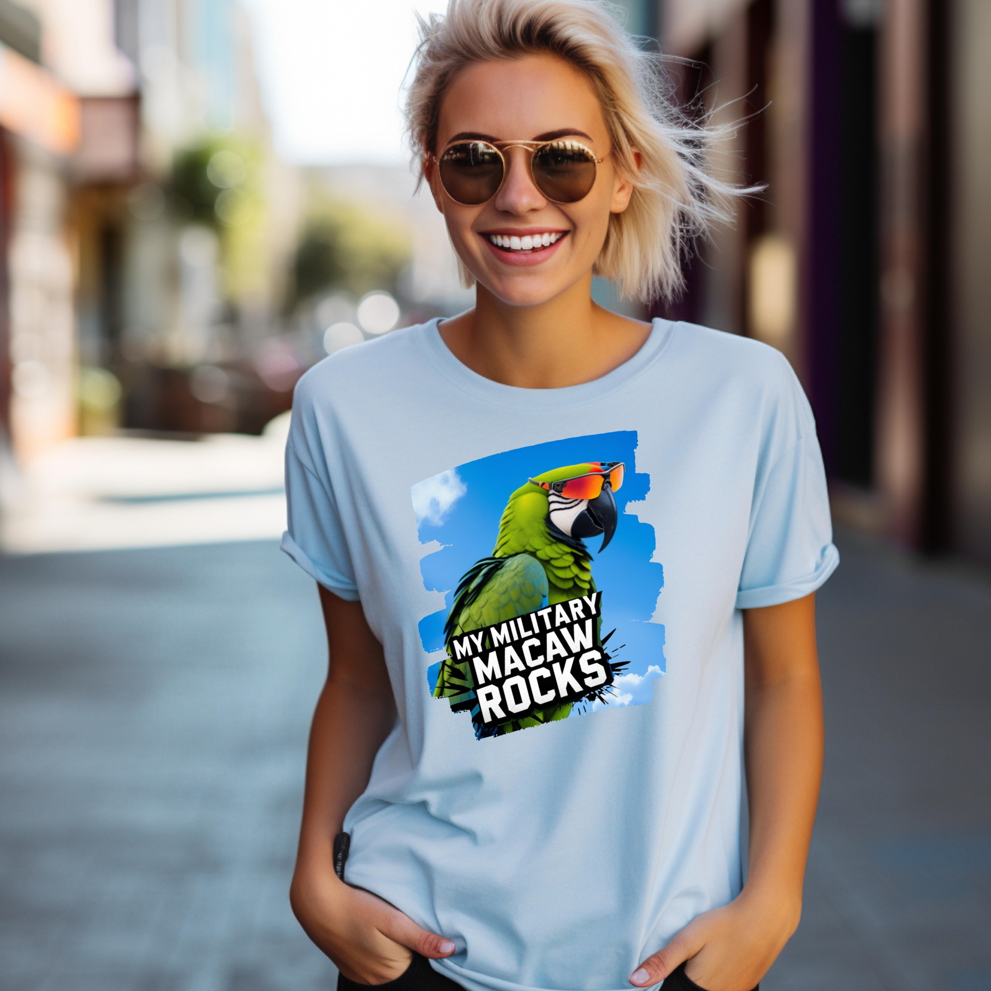 My Military Macaw Rocks T-Shirt