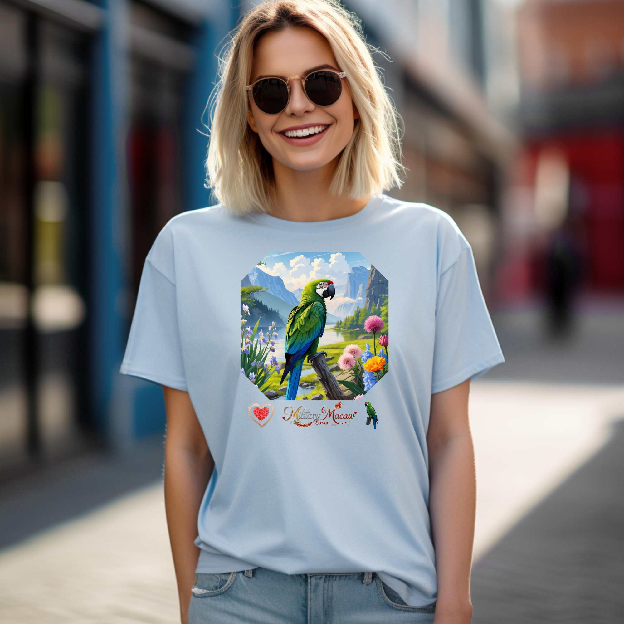 Nature Military Macaw Lover T-Shirt