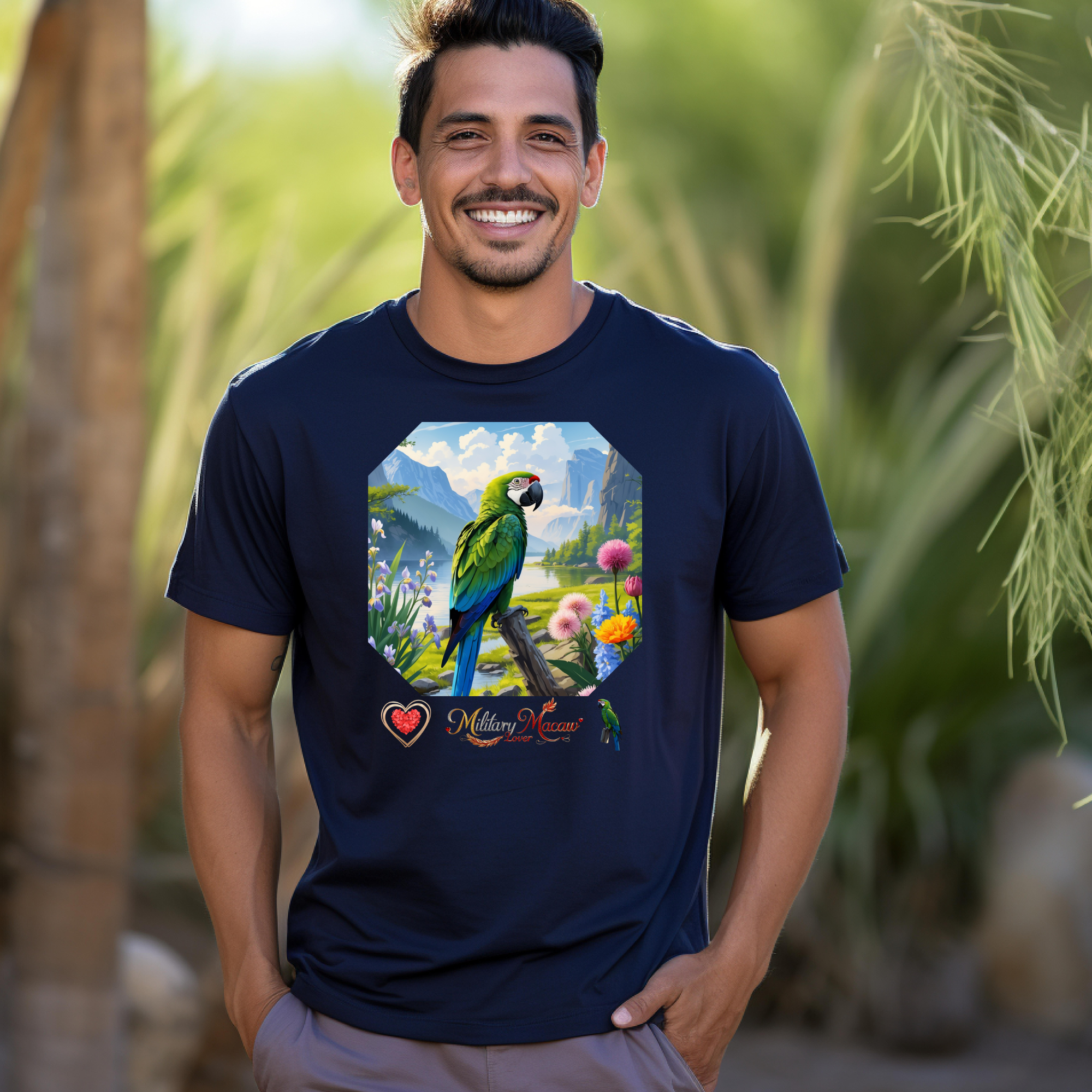 Nature Military Macaw Lover T-Shirt