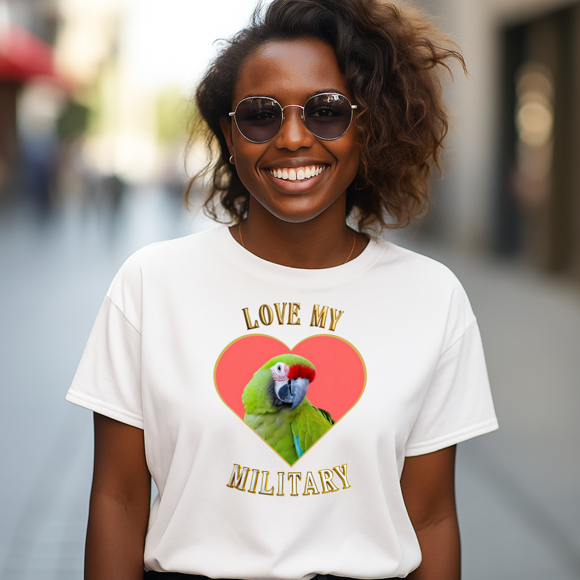 Love My Military Macaw T-Shirt