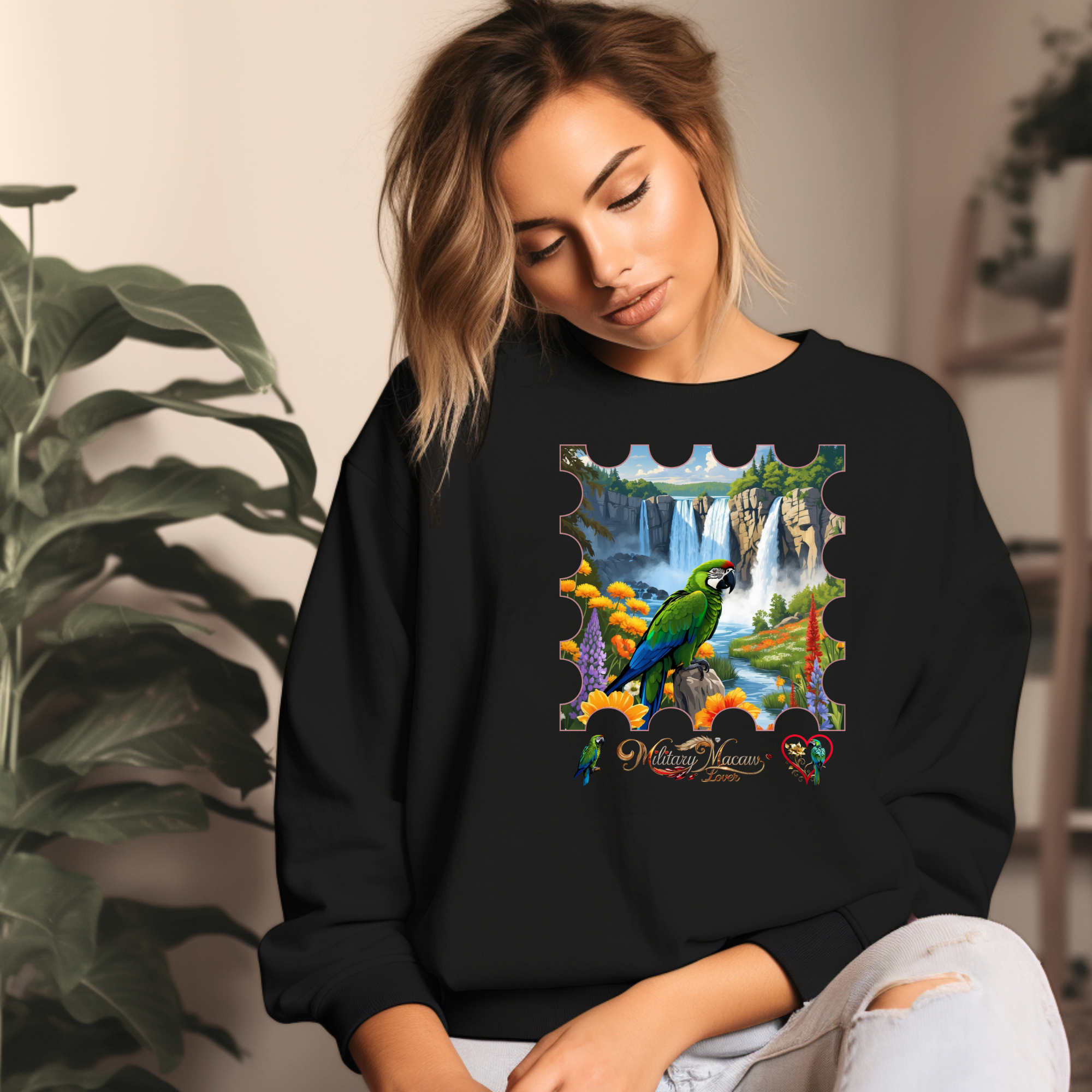 Military Macaw Lover Sweatshirt