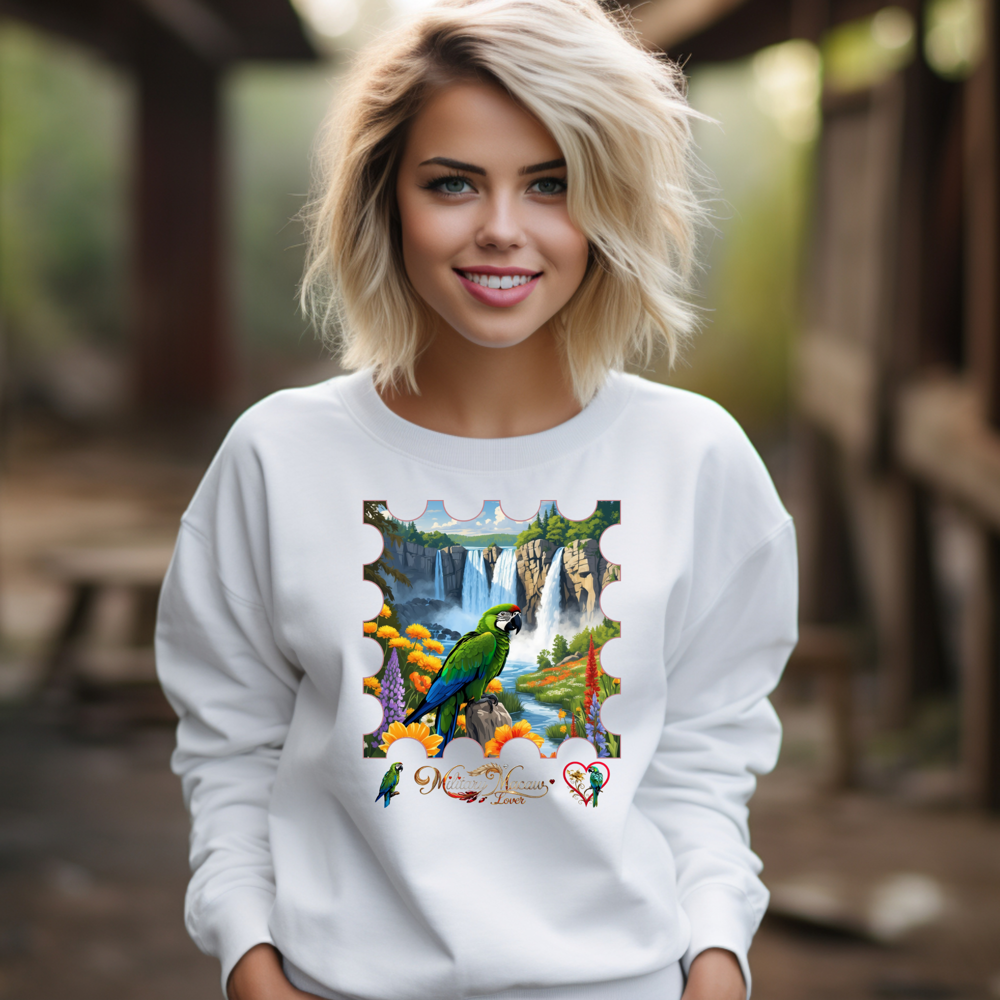 Military Macaw Lover Sweatshirt