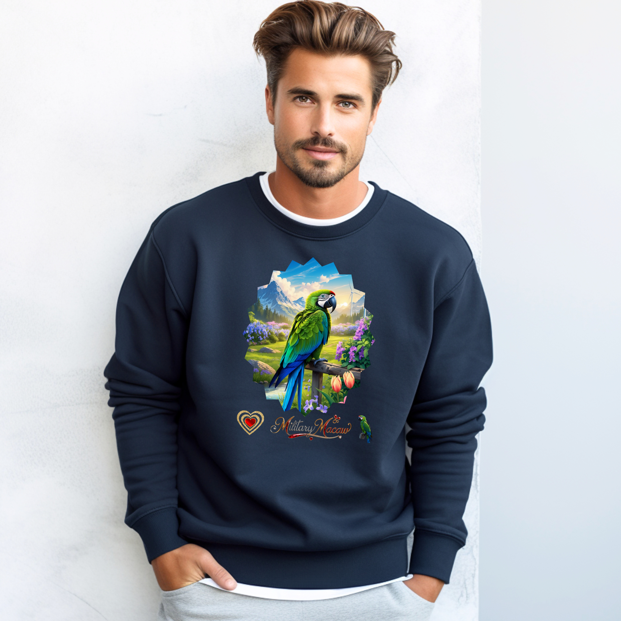Military Macaw Nature Sweatshirt