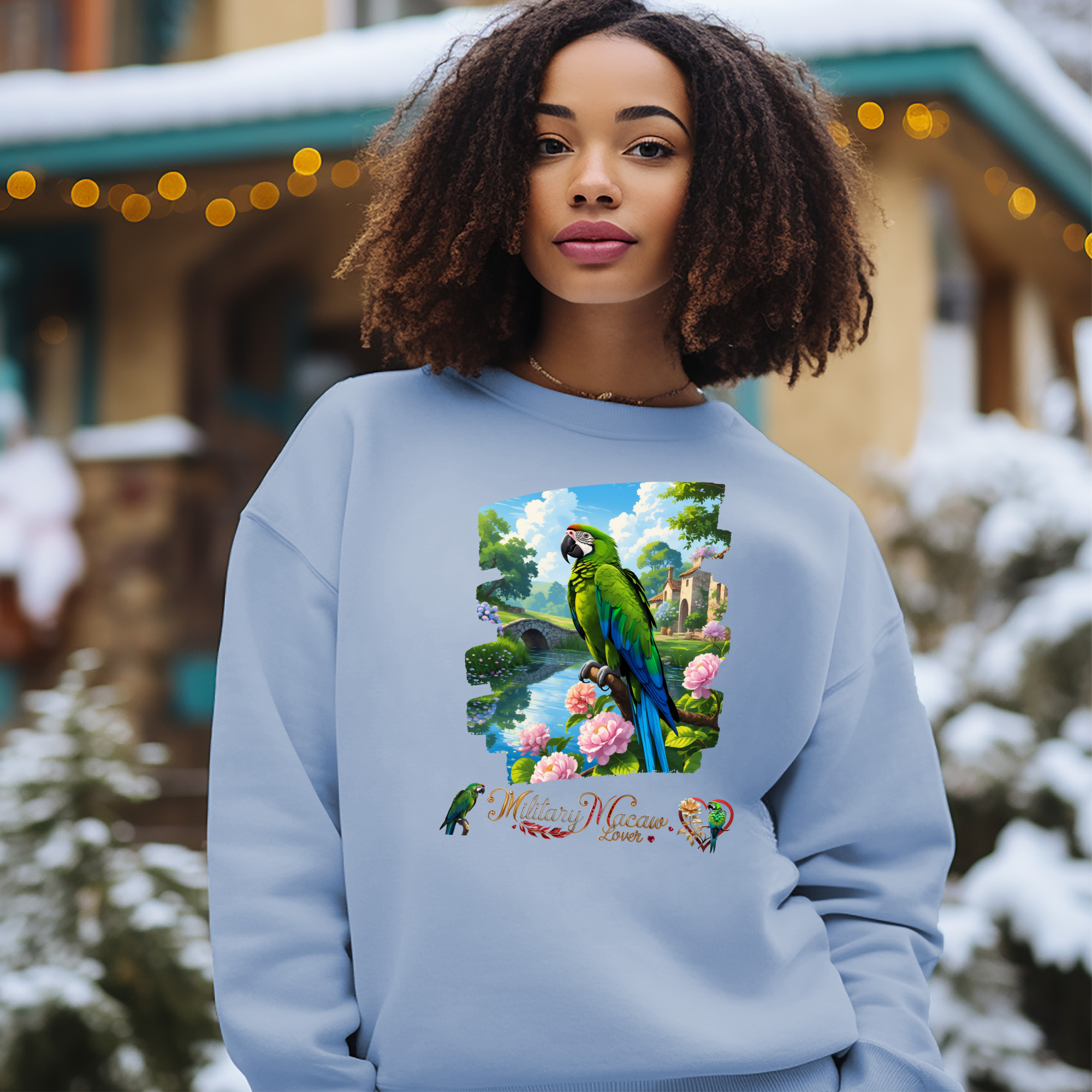 Military Macaw Lover Nature Sweatshirt