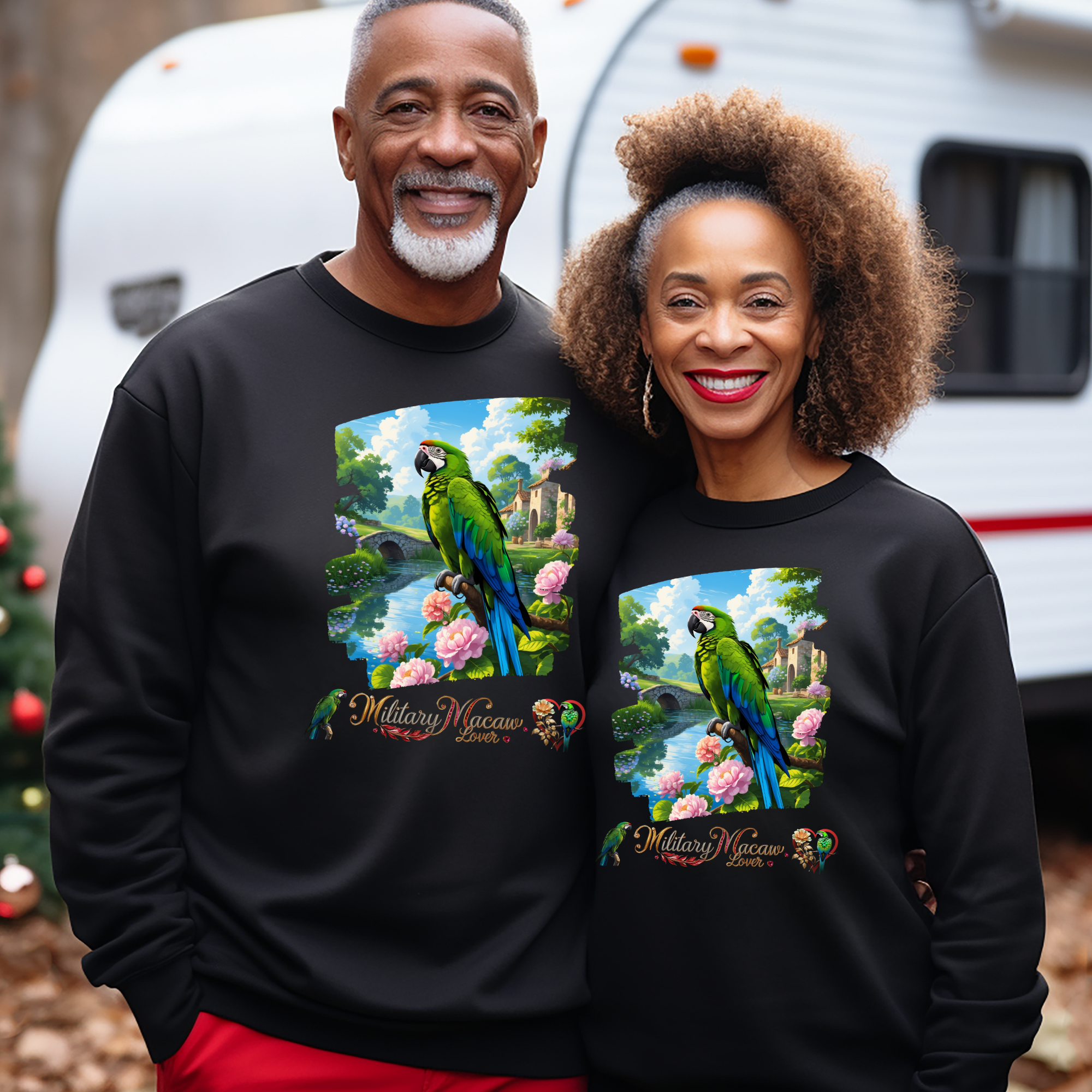 Military Macaw Lover Pair Sweatshirt
