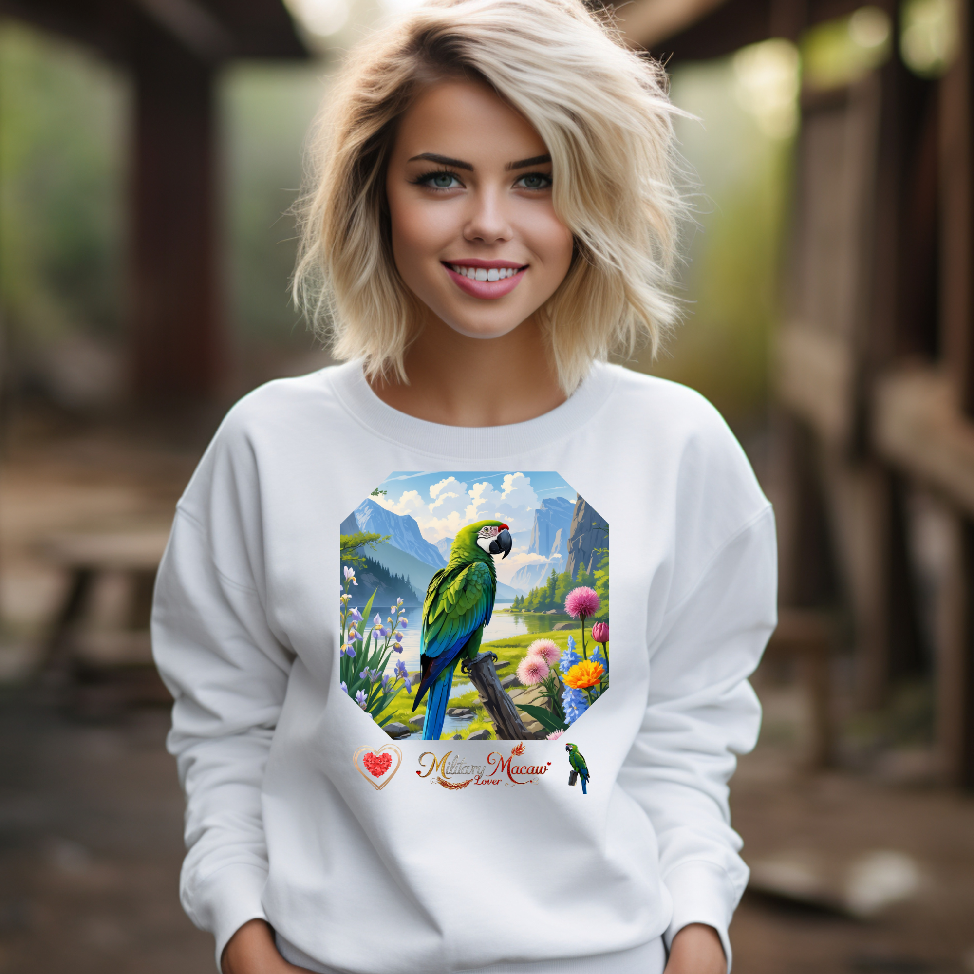 Military Macaw Lover Valley Sweatshirt