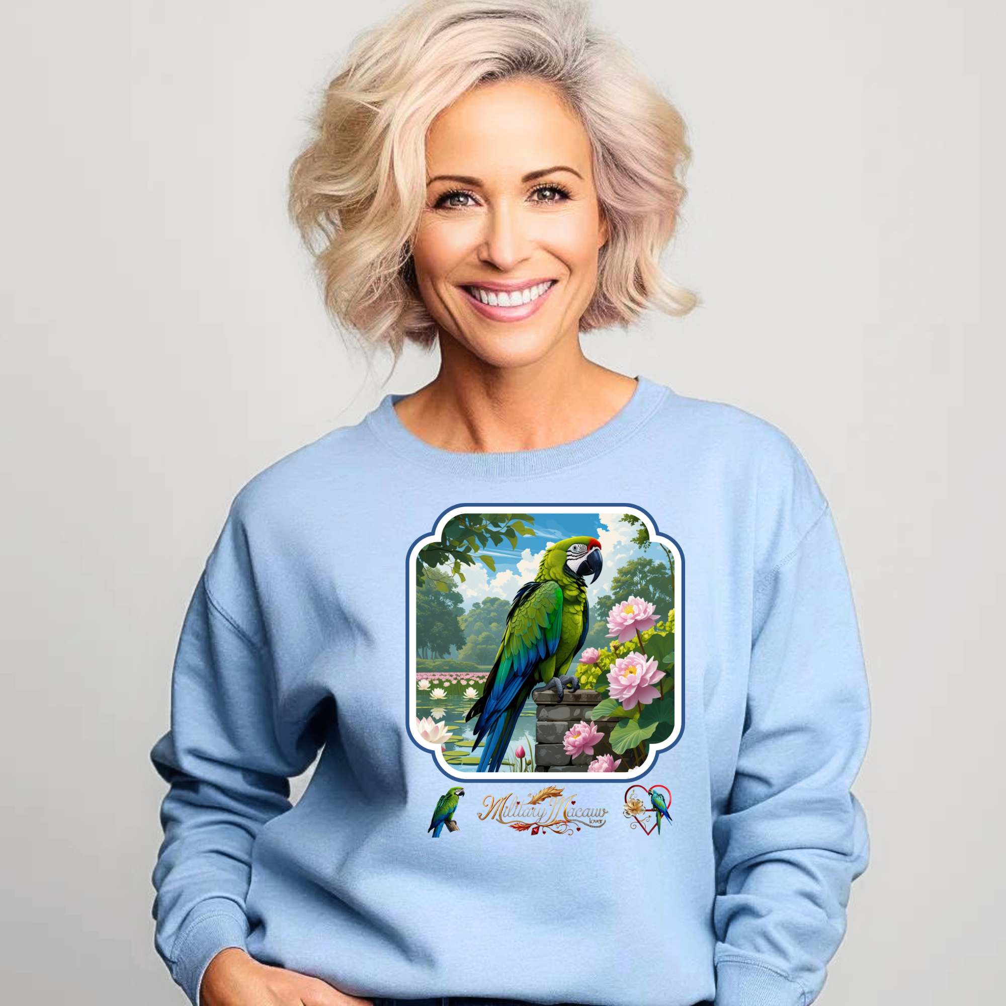 Military Macaw Lover Sweatshirt