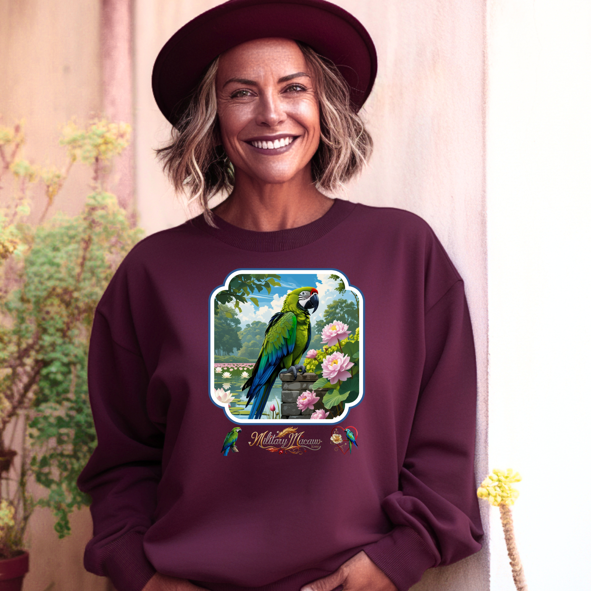 Military Macaw Lover Sweatshirt