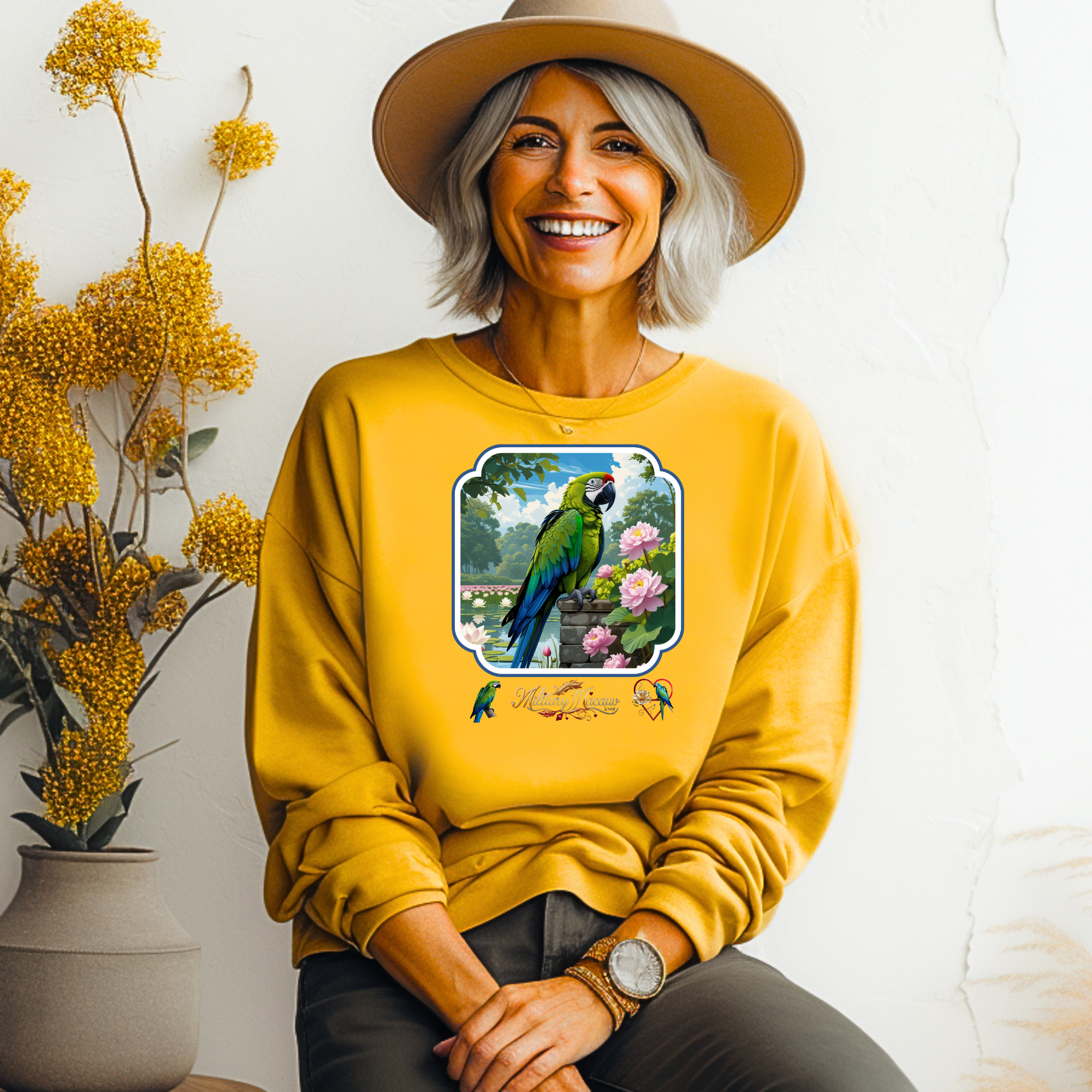 Military Macaw Lover Sweatshirt