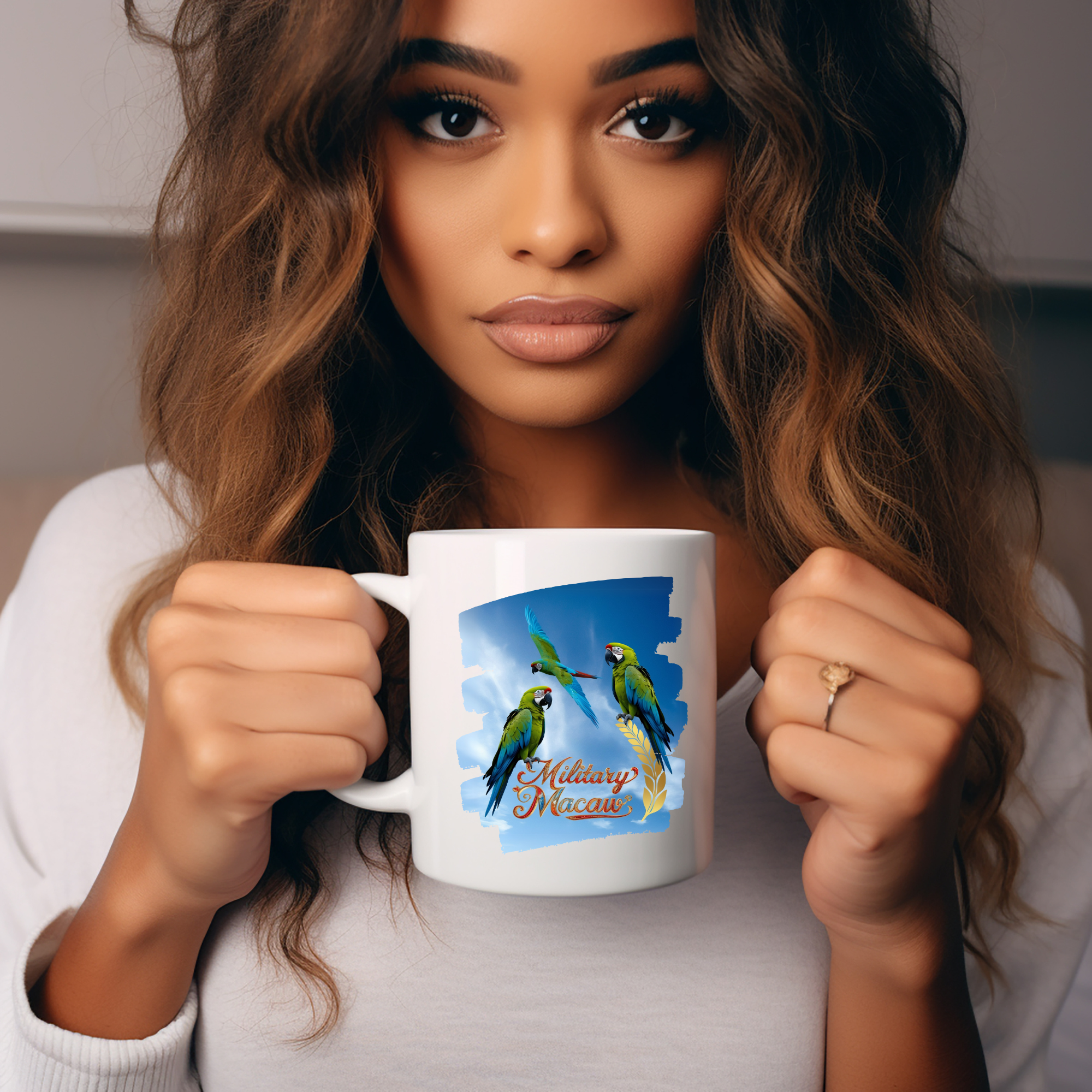 Military Macaw's Flying Mug