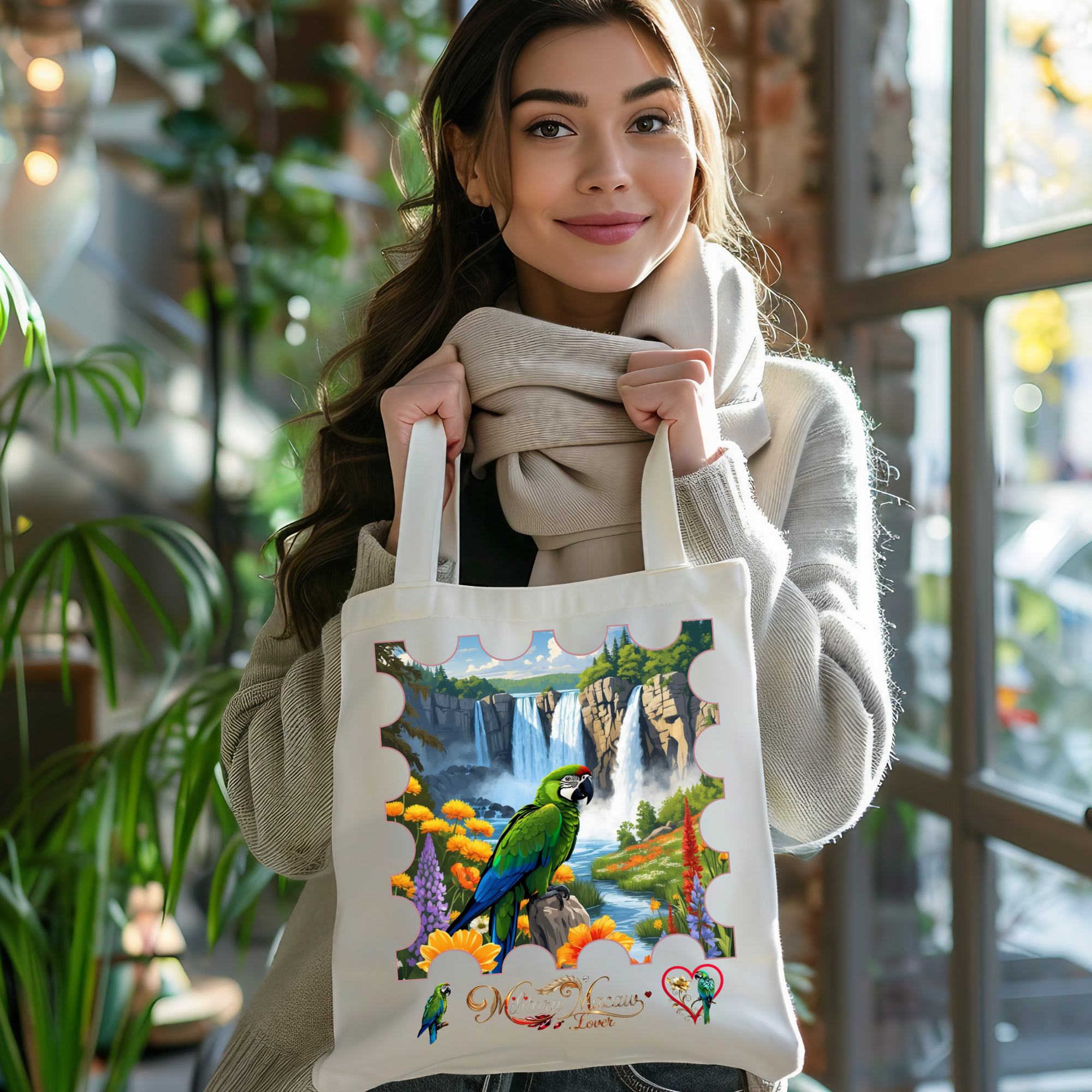 Military Macaw Tote Bag