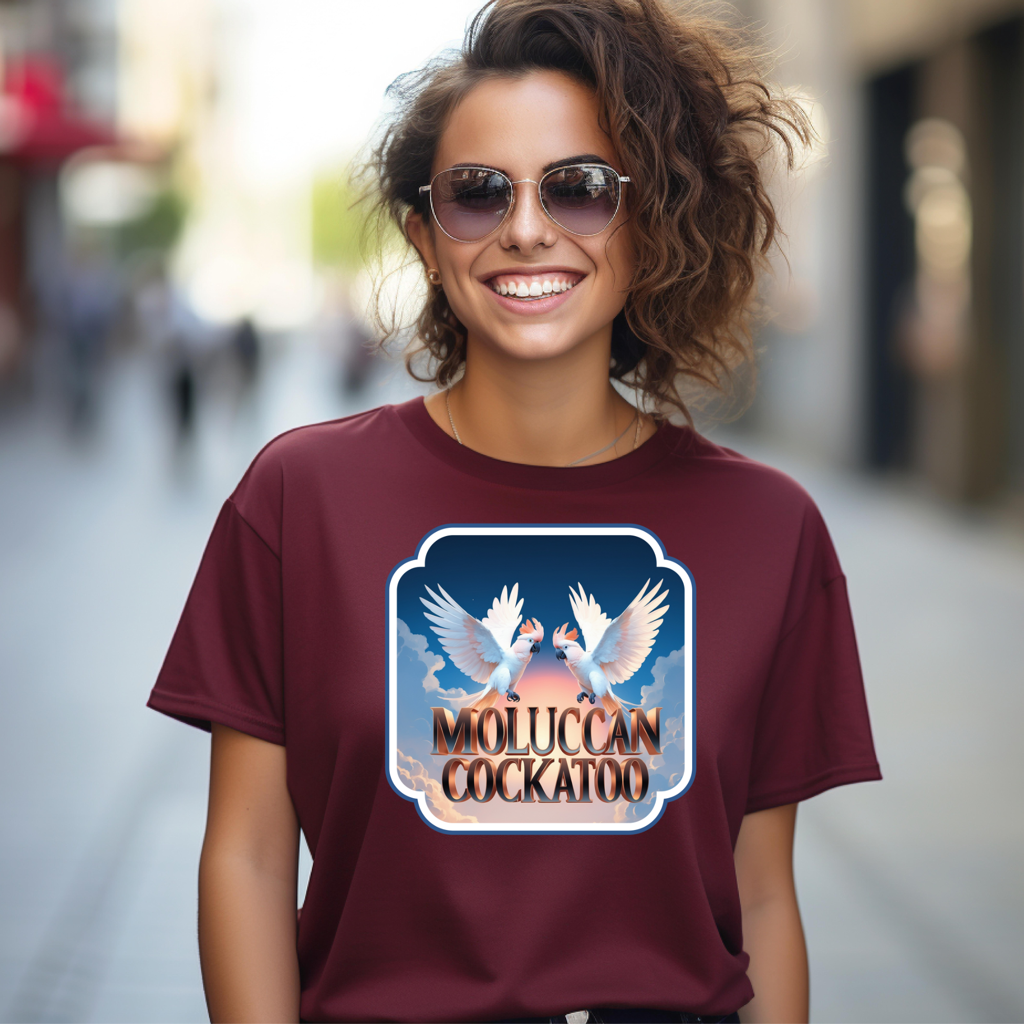 Flying Moluccan Cockatoo T-Shirt