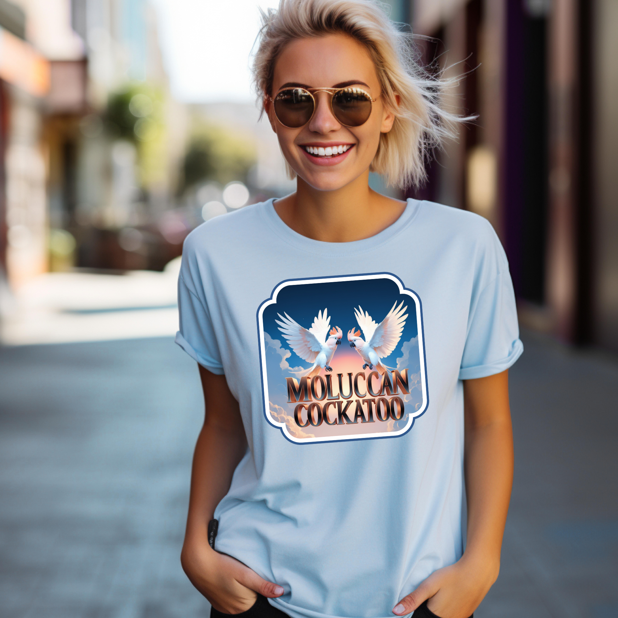 Flying Moluccan Cockatoo T-Shirt
