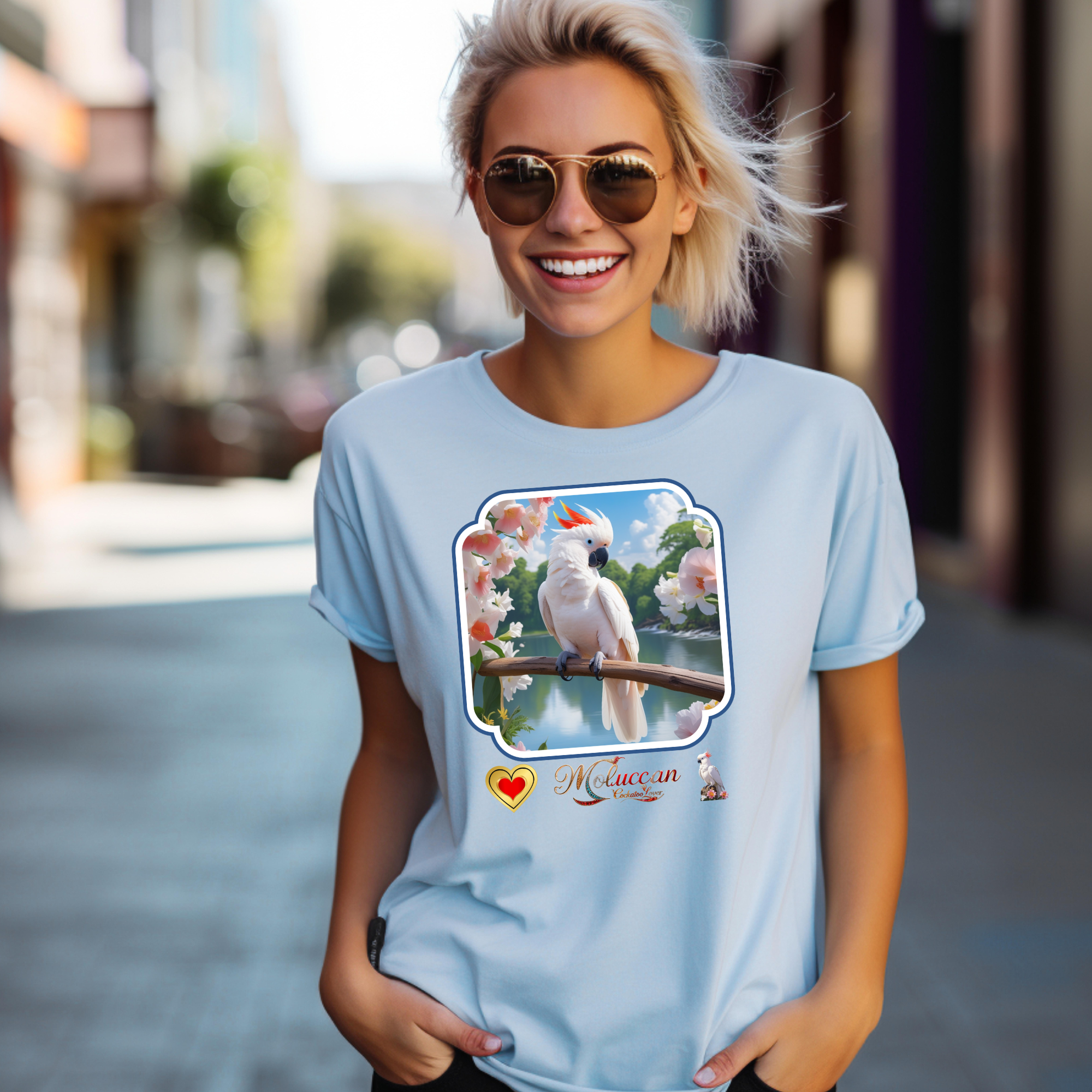 White Moluccan Cockatoo Lover T-Shirt
