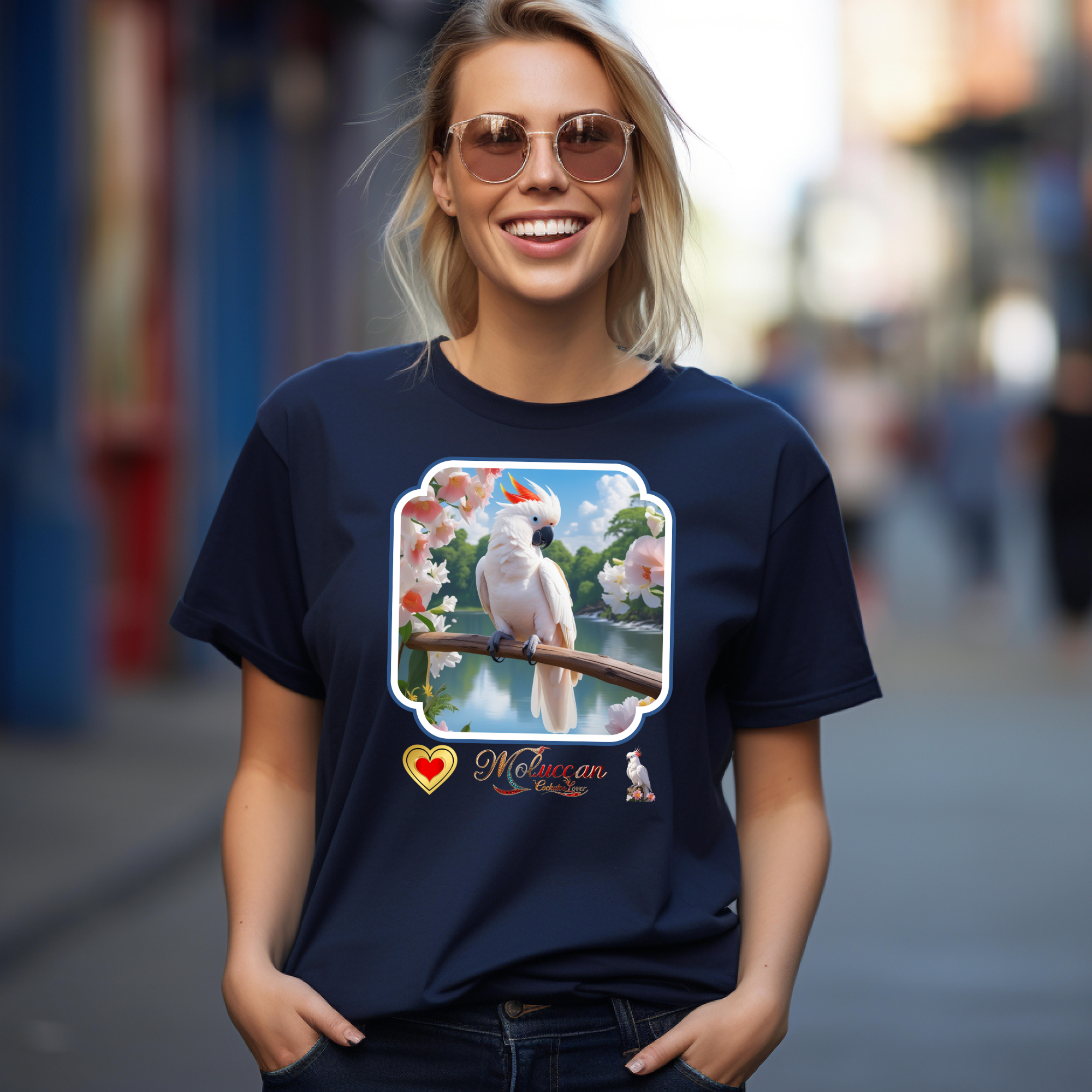 White Moluccan Cockatoo Lover T-Shirt