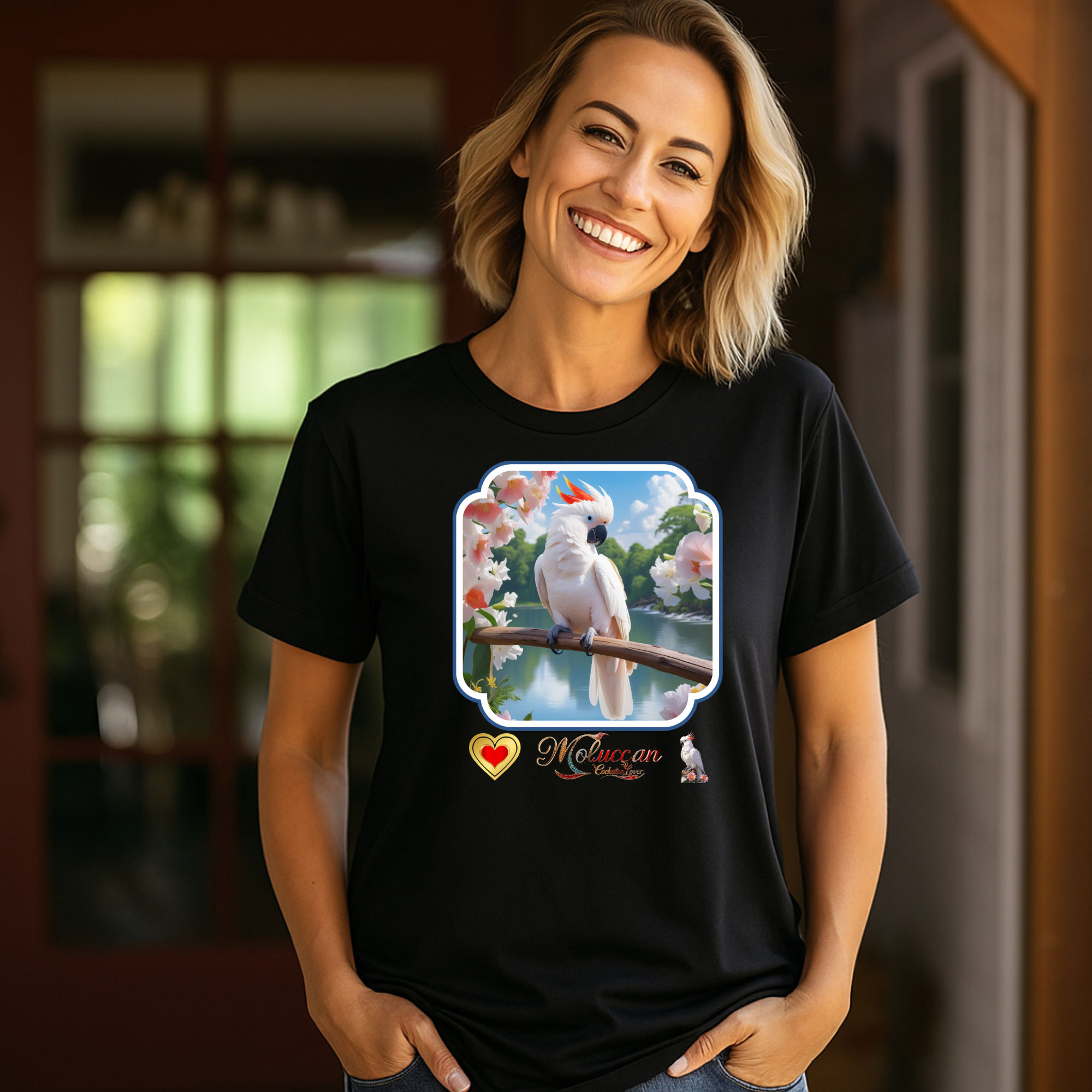 White Moluccan Cockatoo Lover T-Shirt