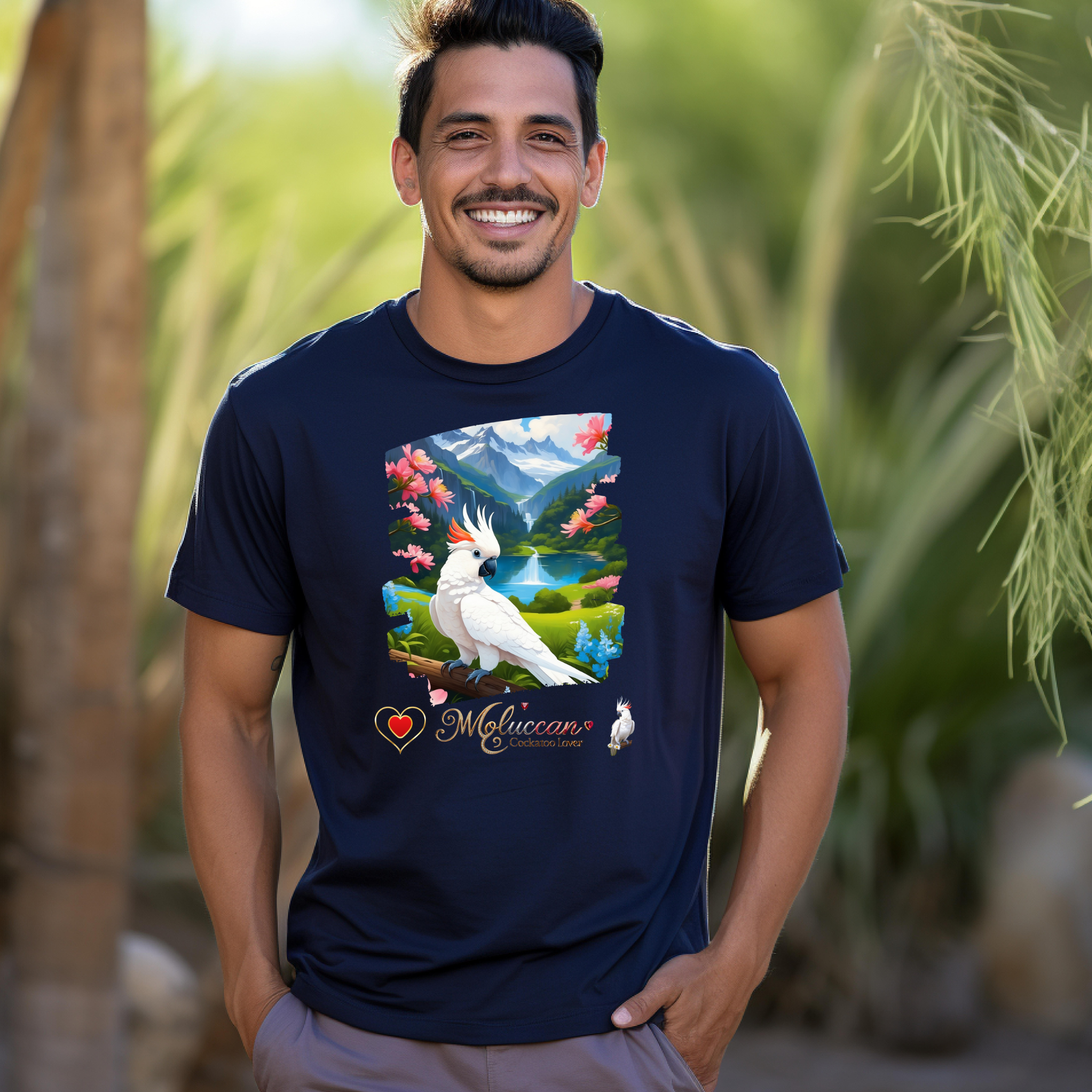 Moluccan Cockatoo Lover Mountain T-Shirt