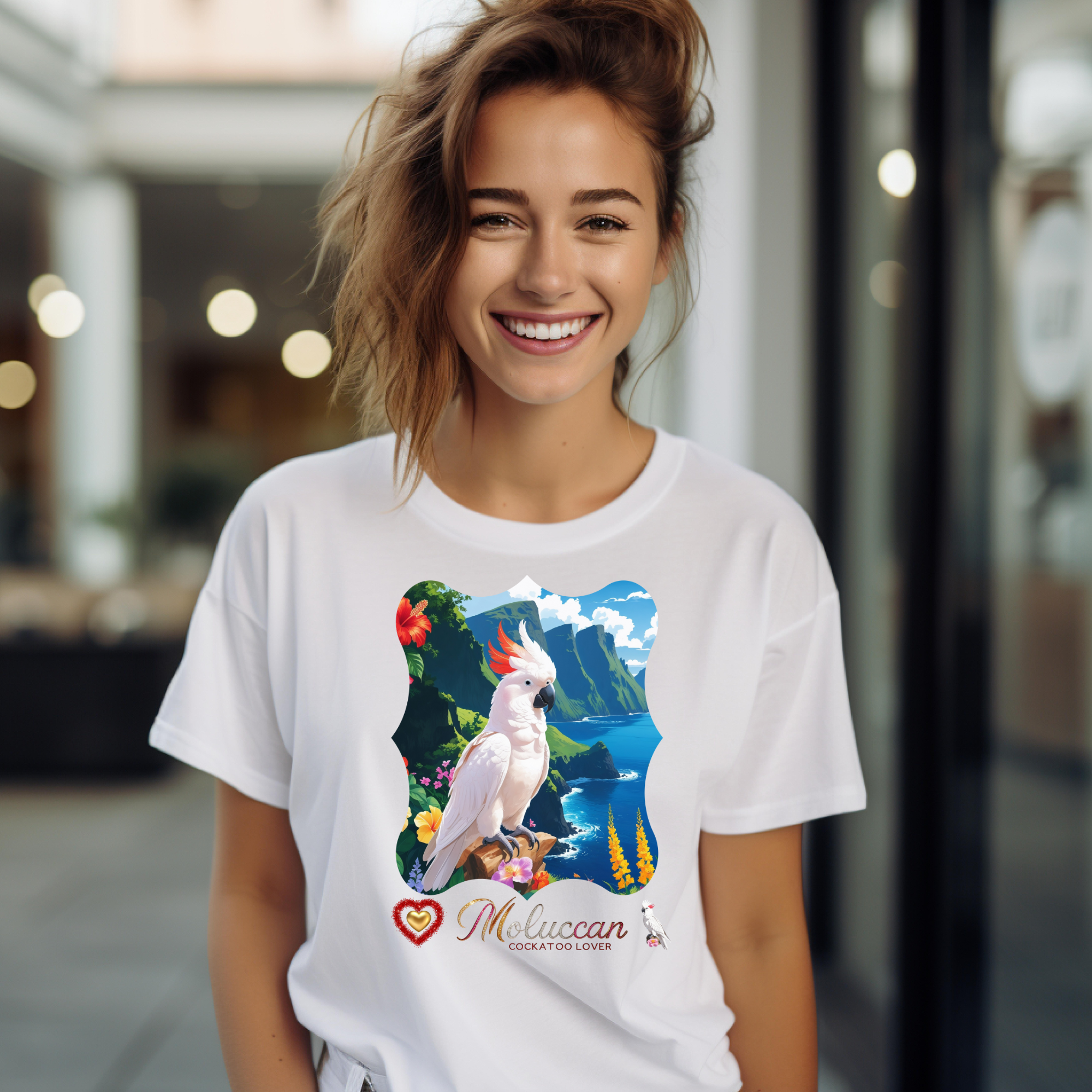 Moluccan Cockatoo Lover Valley T-Shirt