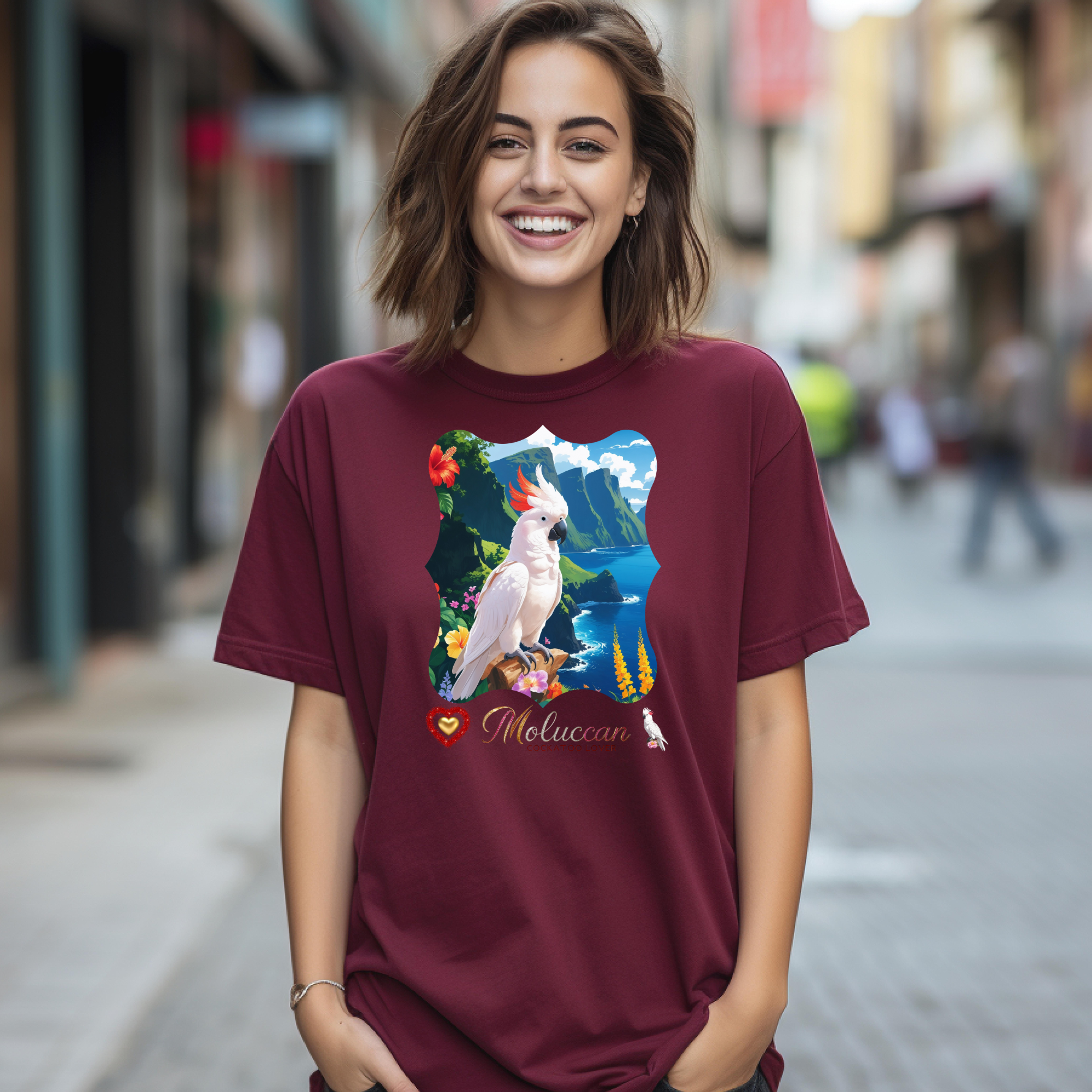 Moluccan Cockatoo Lover Valley T-Shirt